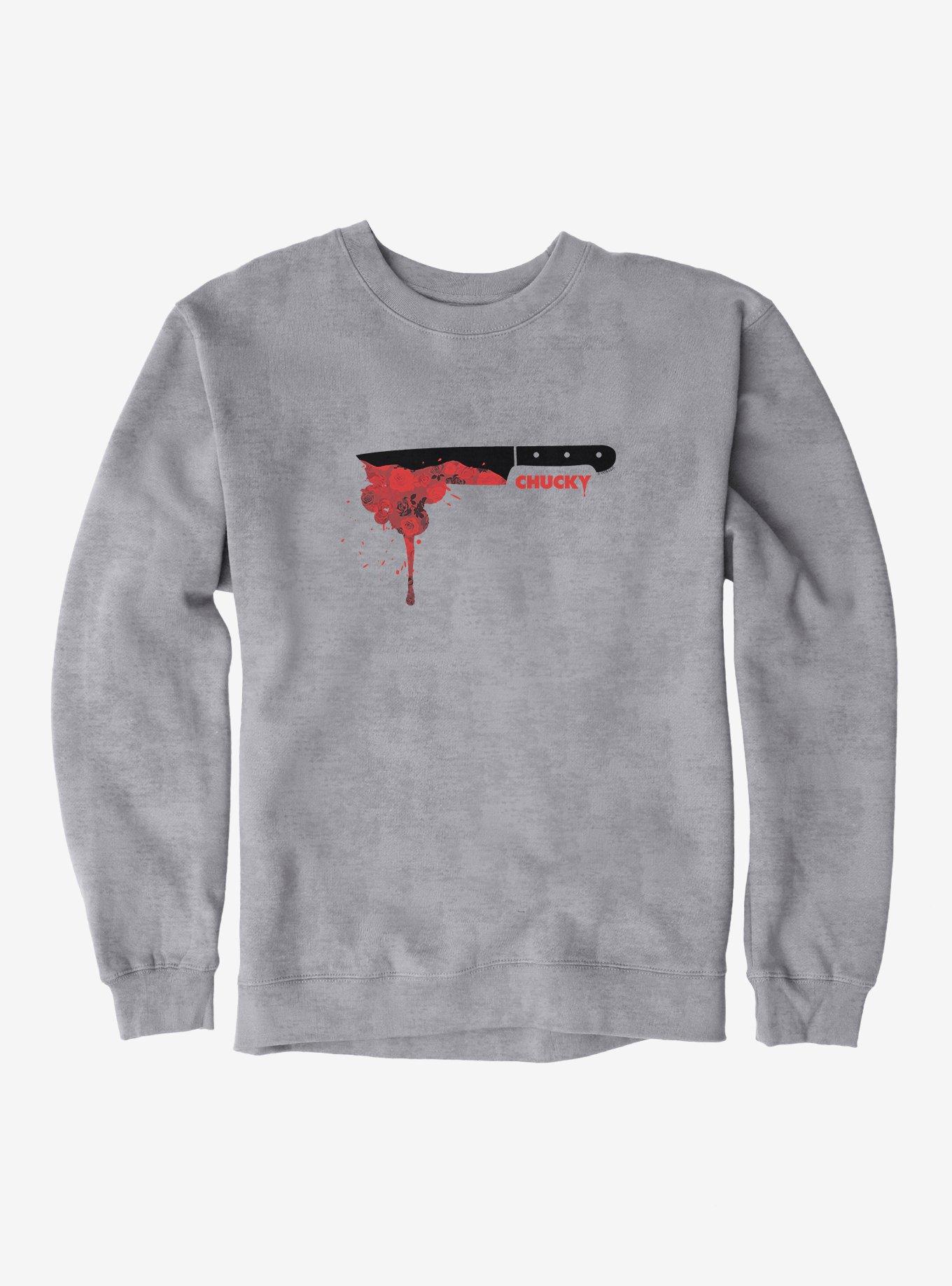 Chucky Red Rose Knife Sweatshirt, , hi-res