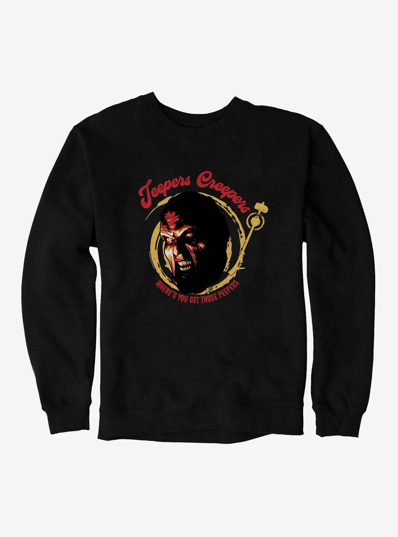 Jeepers Creepers Peepers Sweatshirt, BLACK, hi-res