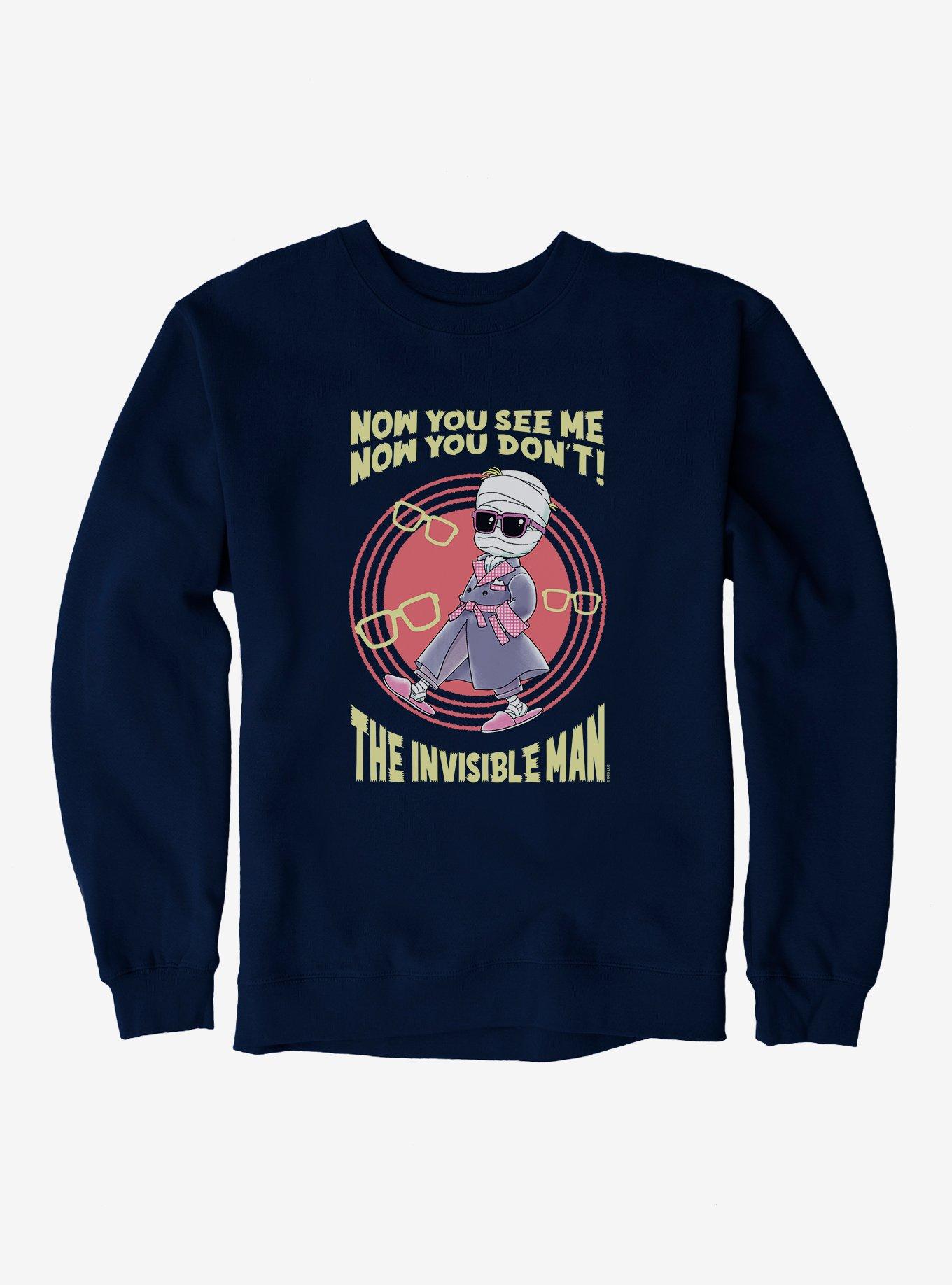 Universal Anime Monsters Invisible Man Sweatshirt, , hi-res