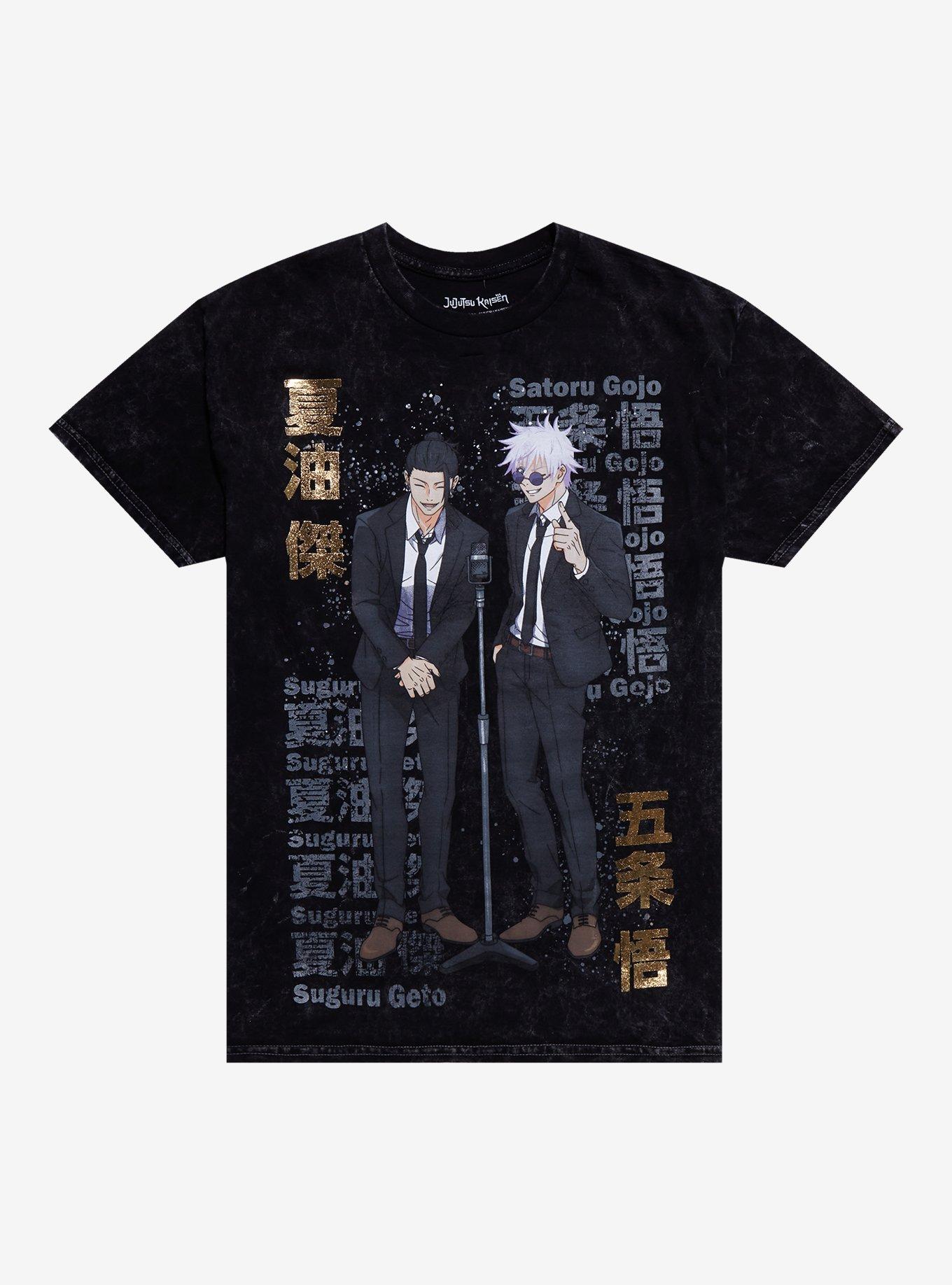 Jujutsu Kaisen Gojo & Geto Mineral Wash T-Shirt, , hi-res