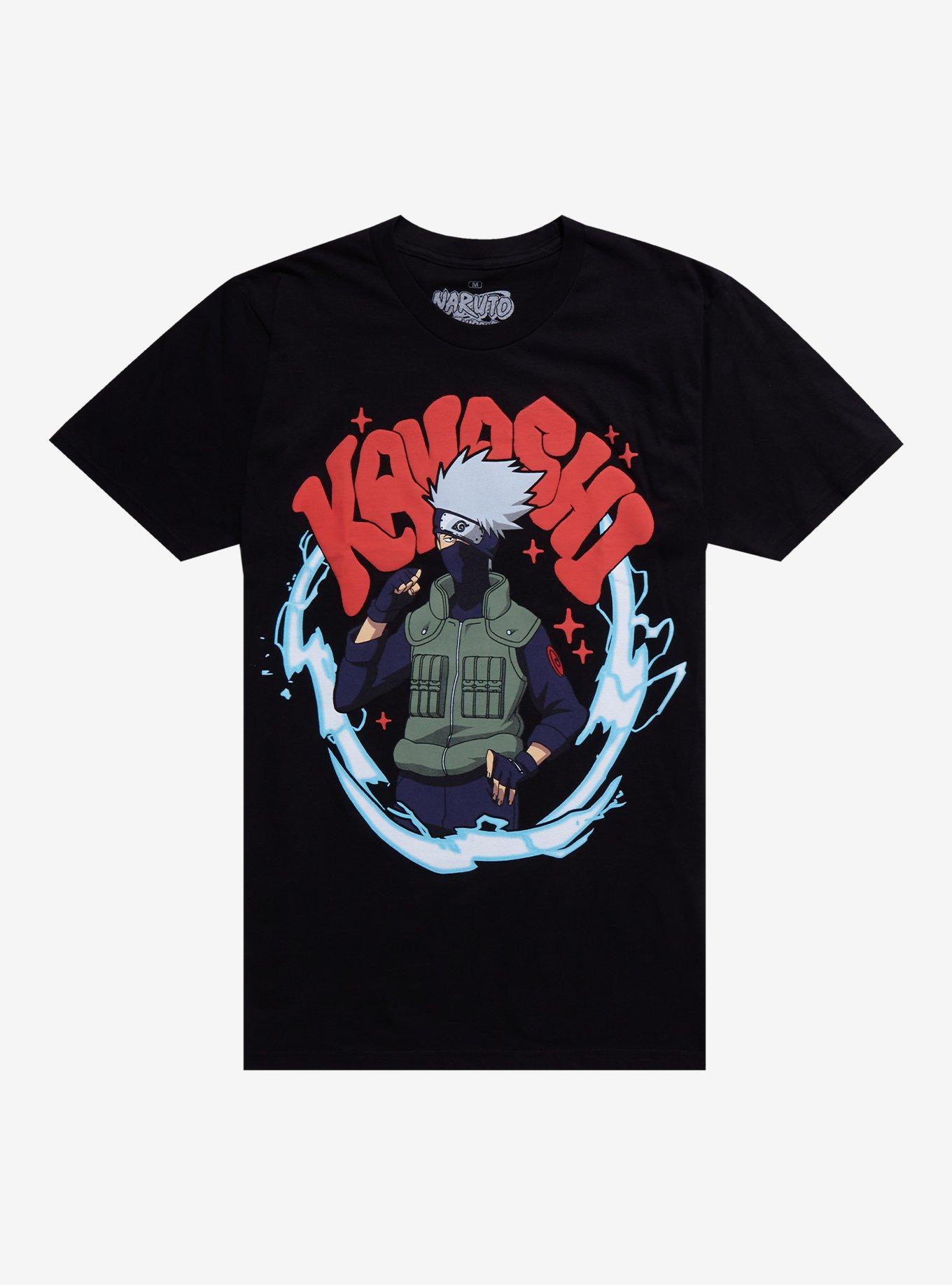 Naruto Shippuden Kakashi Puff Print T-Shirt, , hi-res