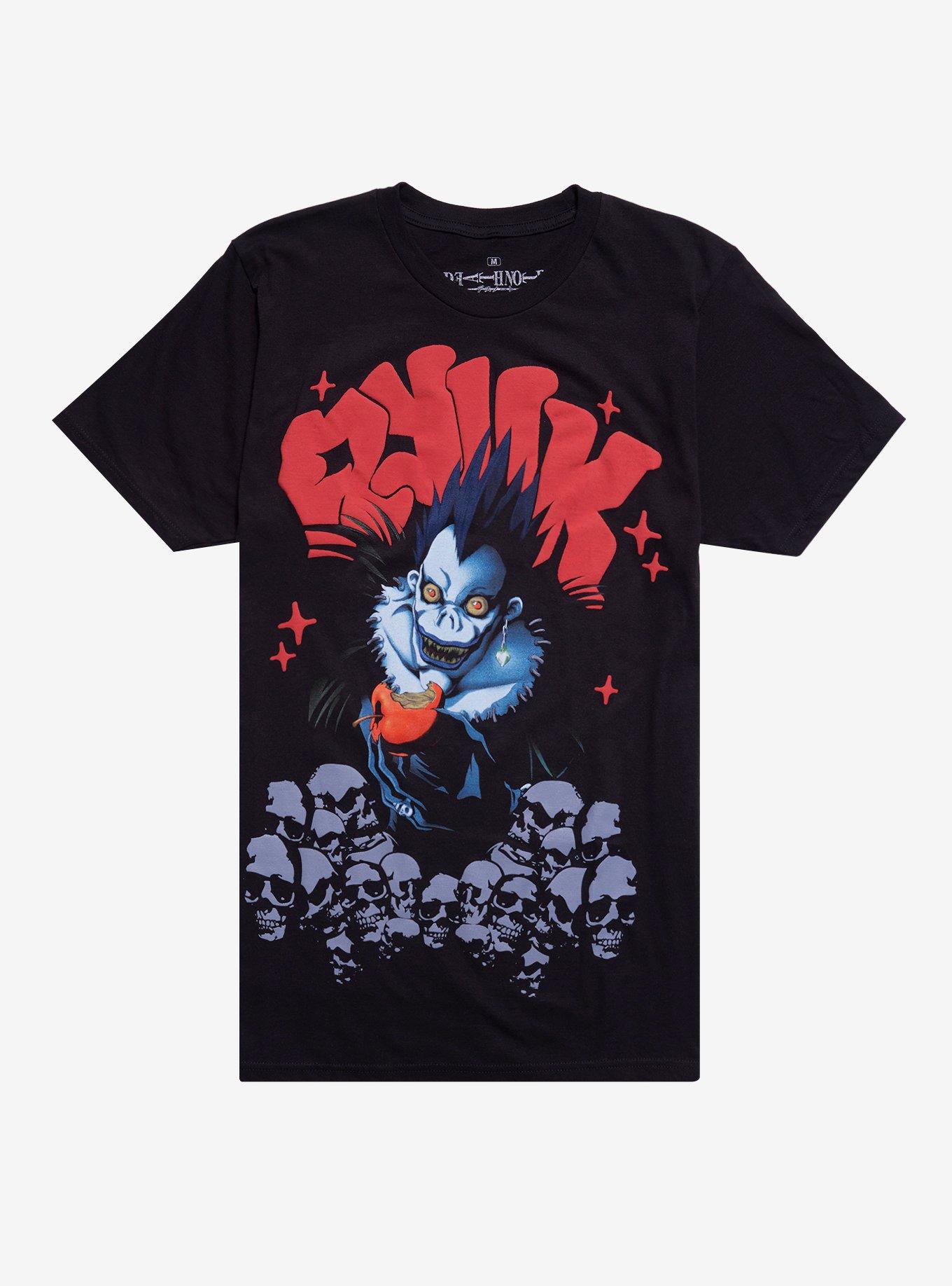 Death Note Ryuk Skull Puff Print T-Shirt, , hi-res