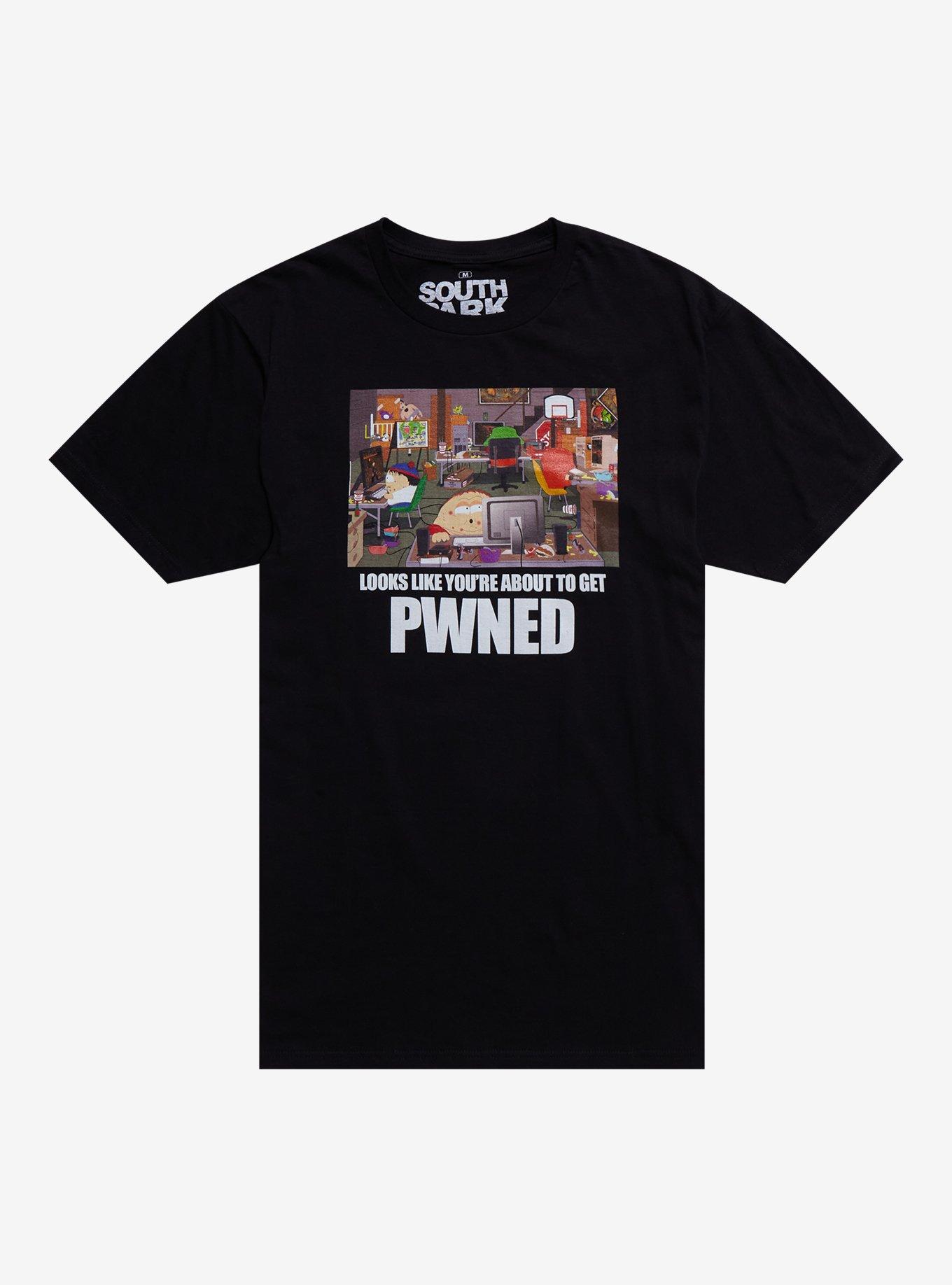 South Park Pwned Meme T-Shirt, BLACK, hi-res