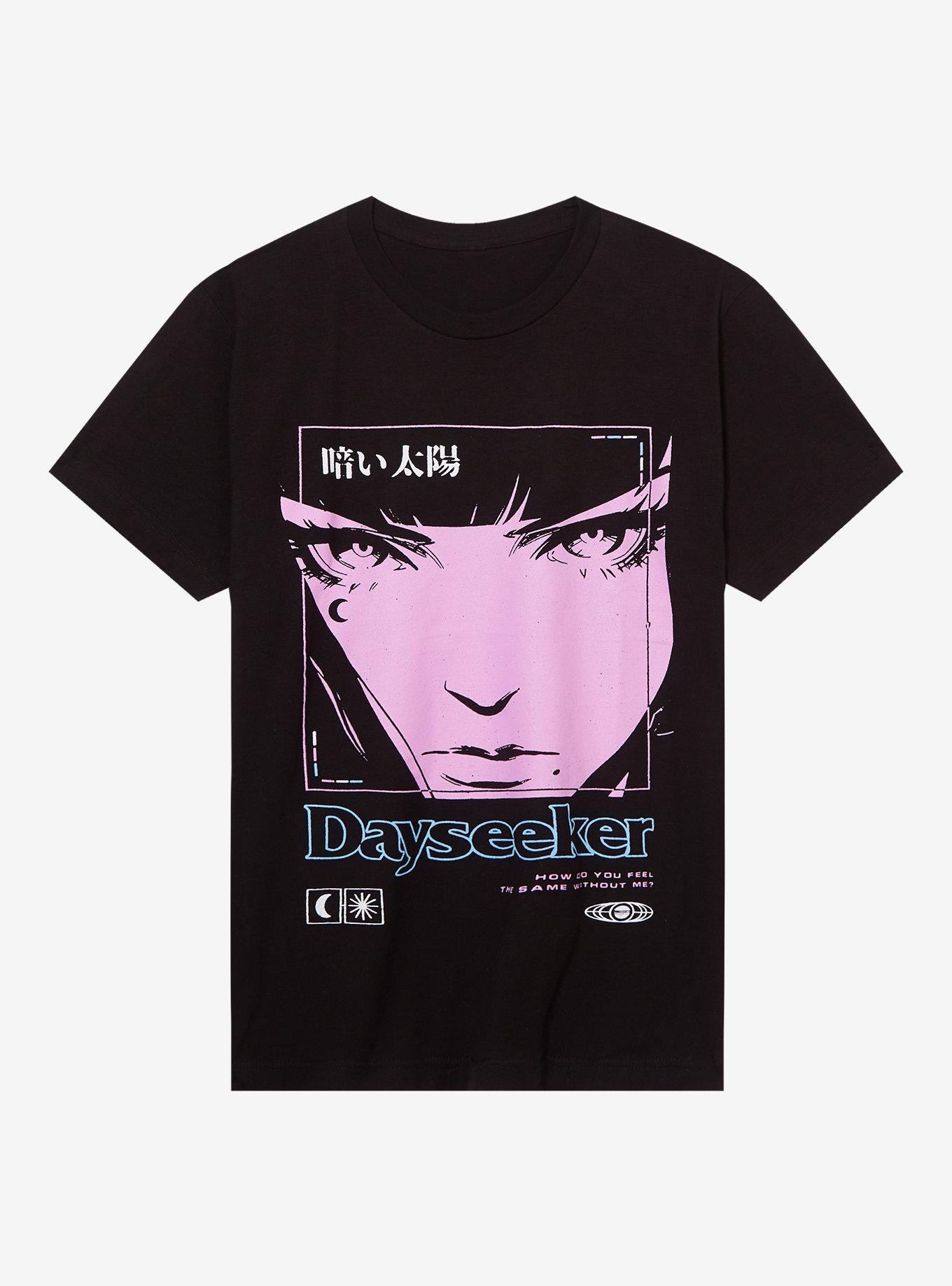 Dayseeker Anime Girl T-Shirt, BLACK, hi-res