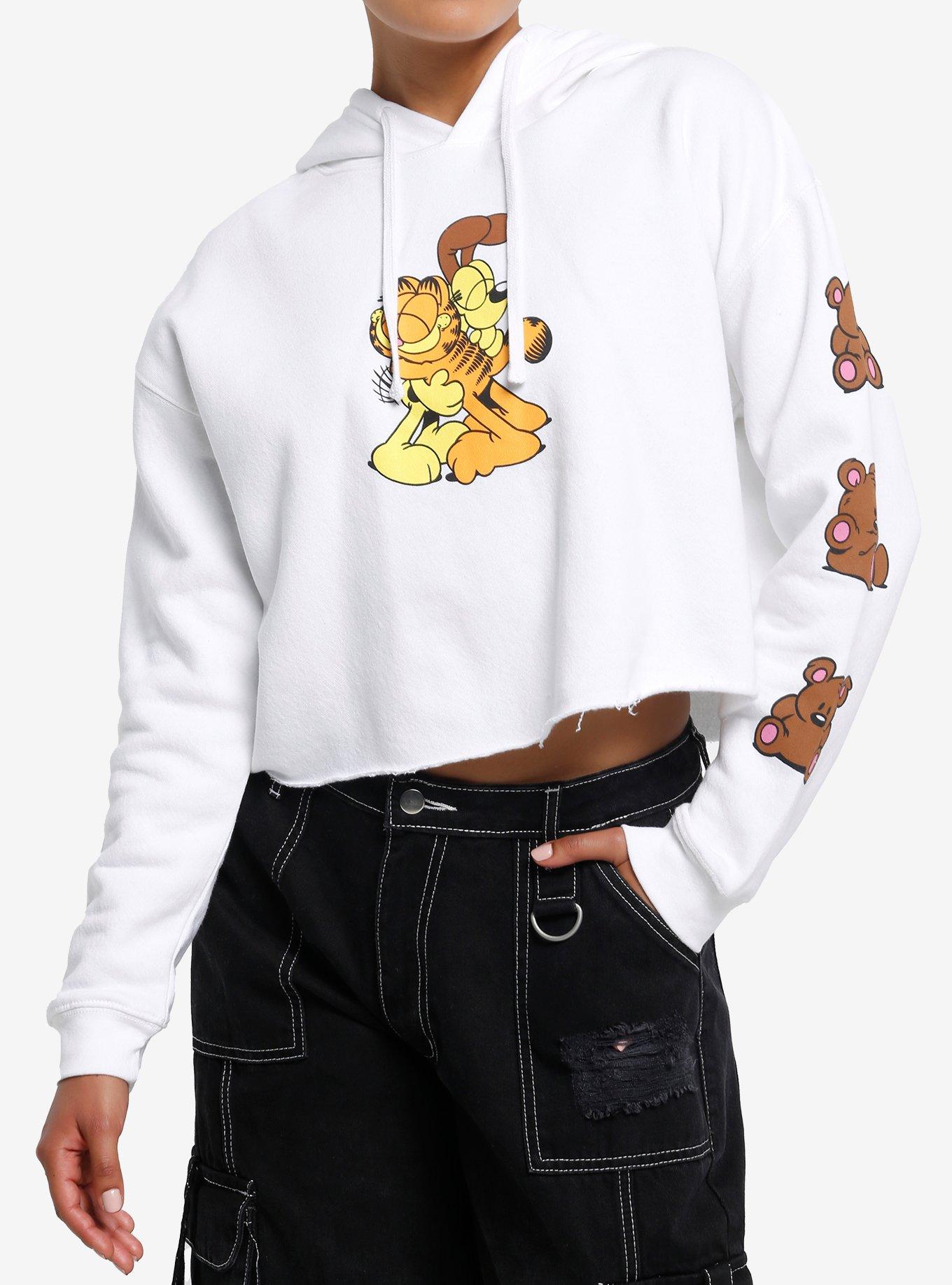 Garfield Odie & Pooky Girls Crop Hoodie, , hi-res