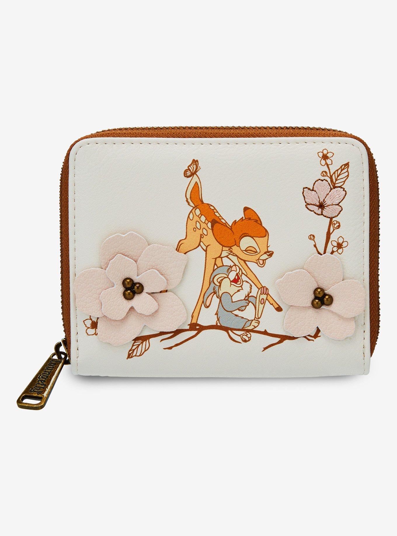 Loungefly Disney Bambi Cherry Blossom Embroidered Wallet — BoxLunch Exclusive, , hi-res