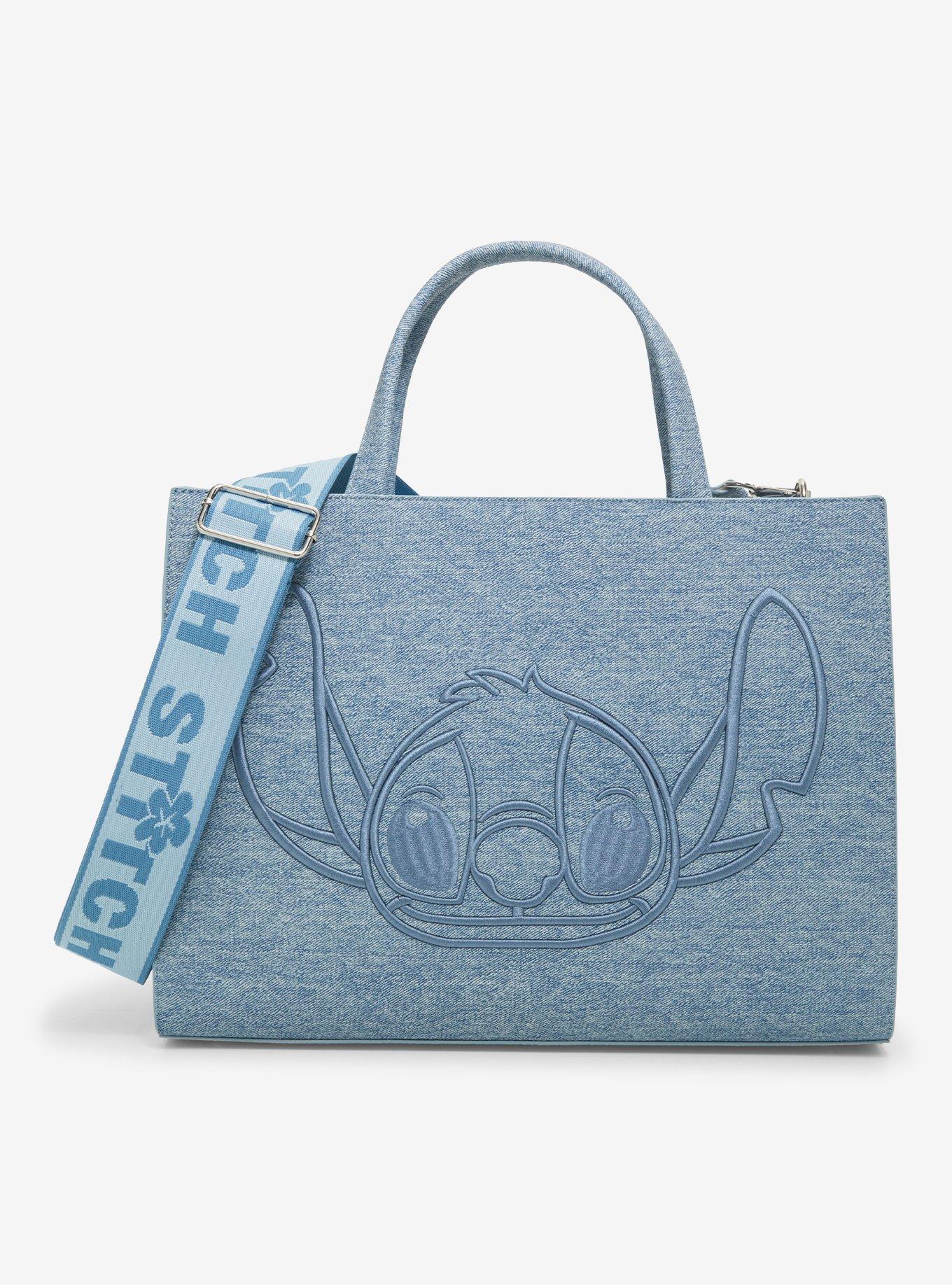 Loungefly Disney Lilo & Stitch Denim Stitch Handbag - BoxLunch Exclusive, , hi-res