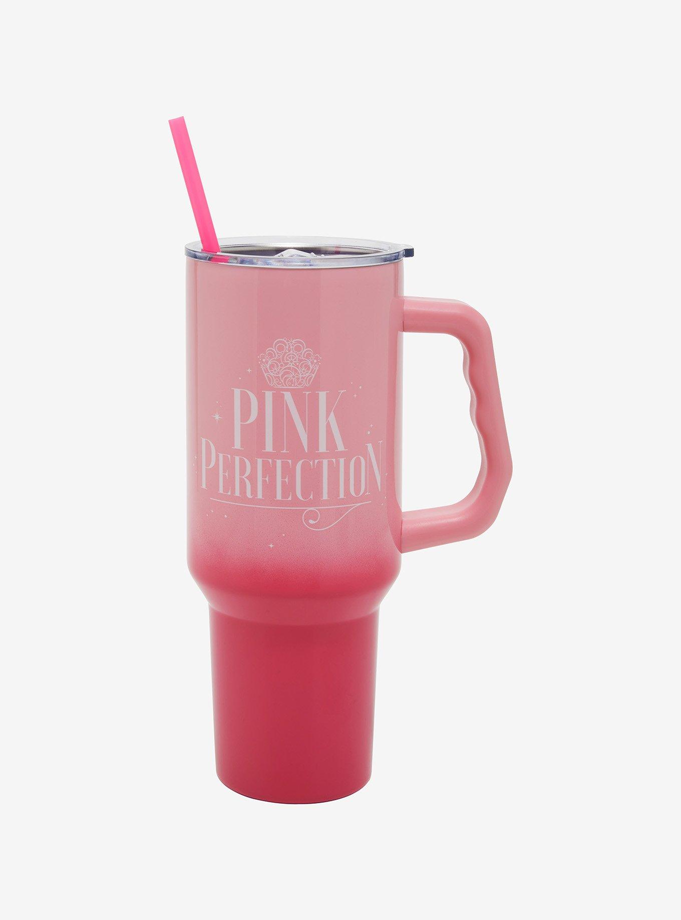 Wicked Glinda Pink Perfection Straw Tumbler with Handle | BoxLunch