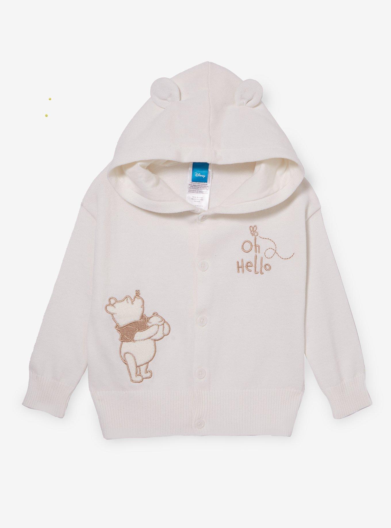 Disney Winnie the Pooh Tonal Pooh Bear Toddler Hooded Cardigan, , hi-res