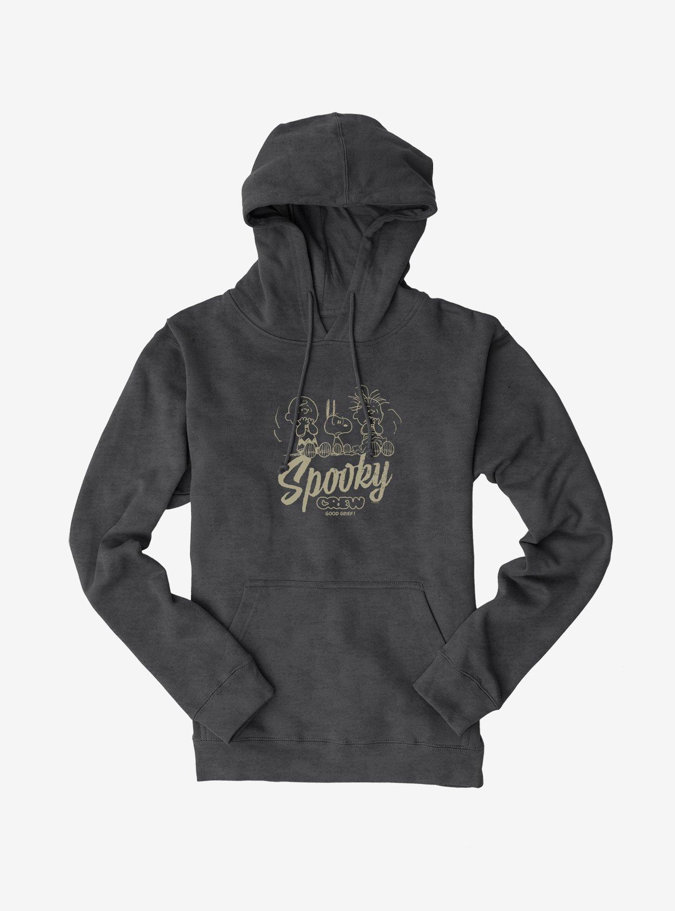 Peanuts Spooky Crew Hoodie, DARK HEATHER, hi-res