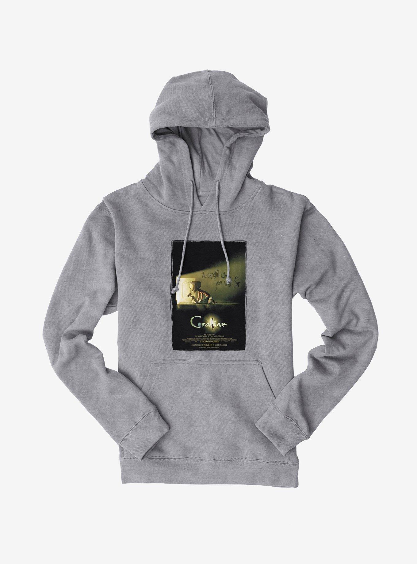 Coraline Be Careful Poster Hoodie, , hi-res