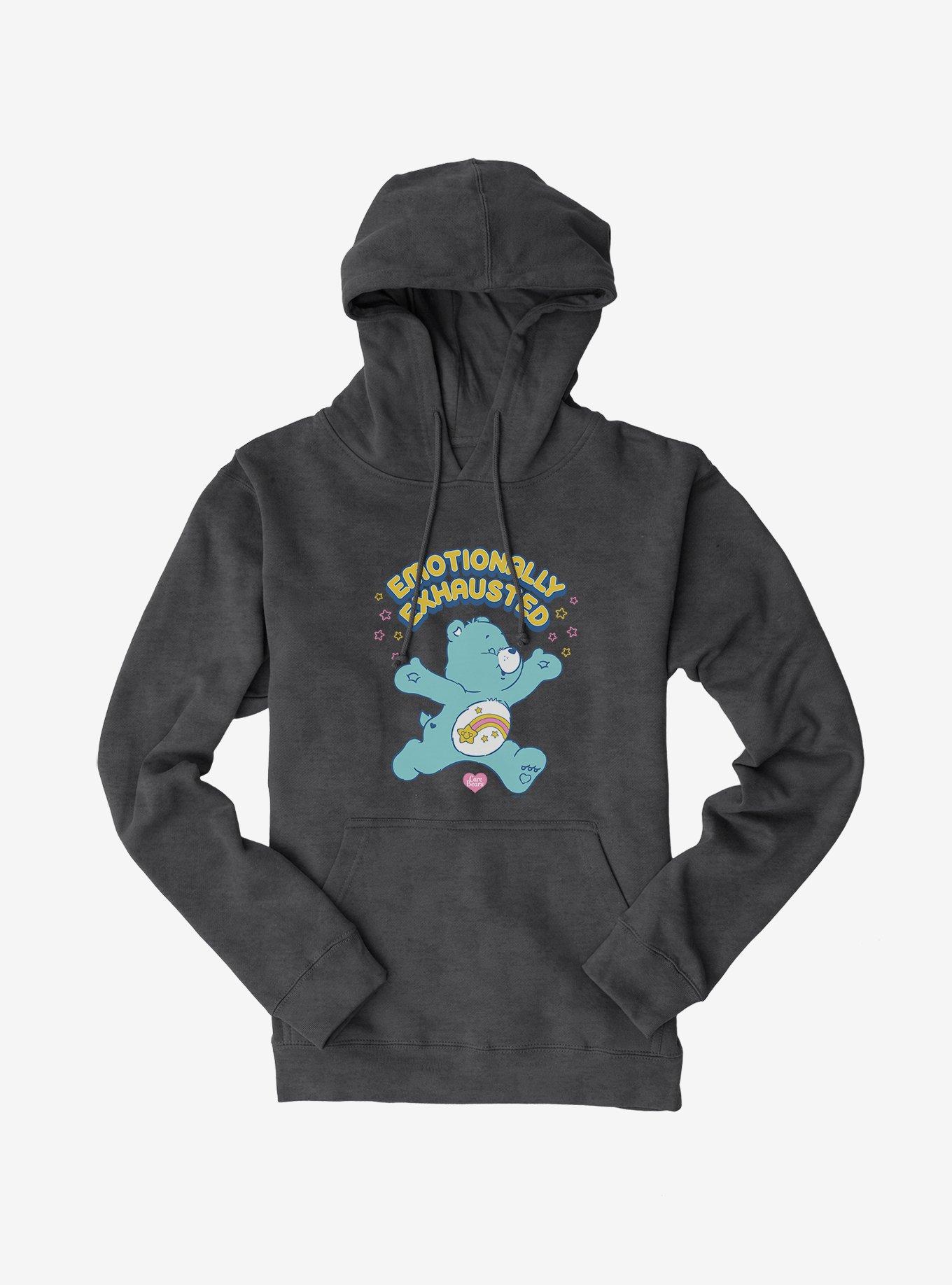 Care Bears Emotionally Exahusted Hoodie, DARK HEATHER, hi-res