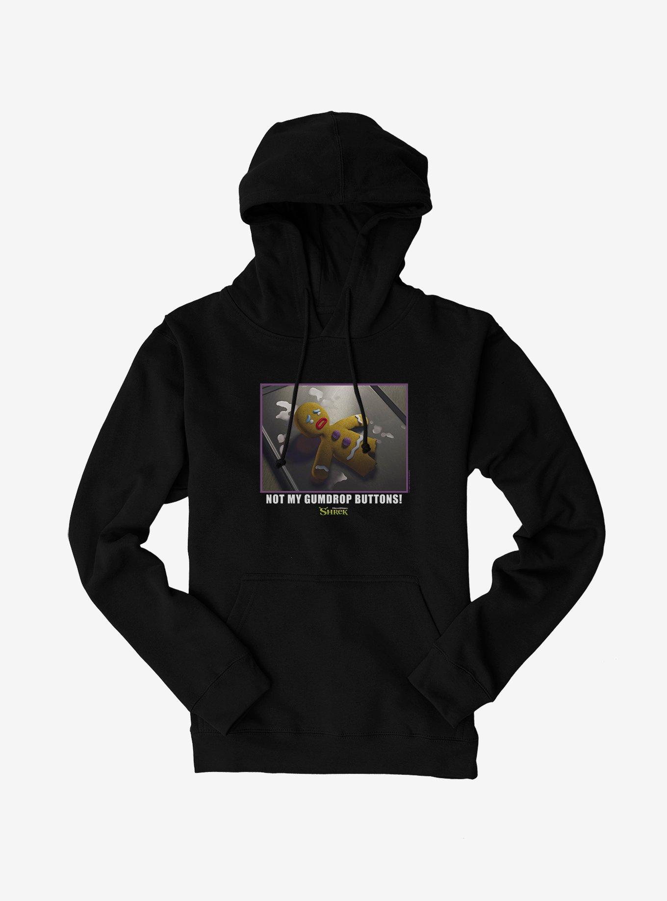 Shrek Not My Gumdrop Buttons Hoodie, BLACK, hi-res