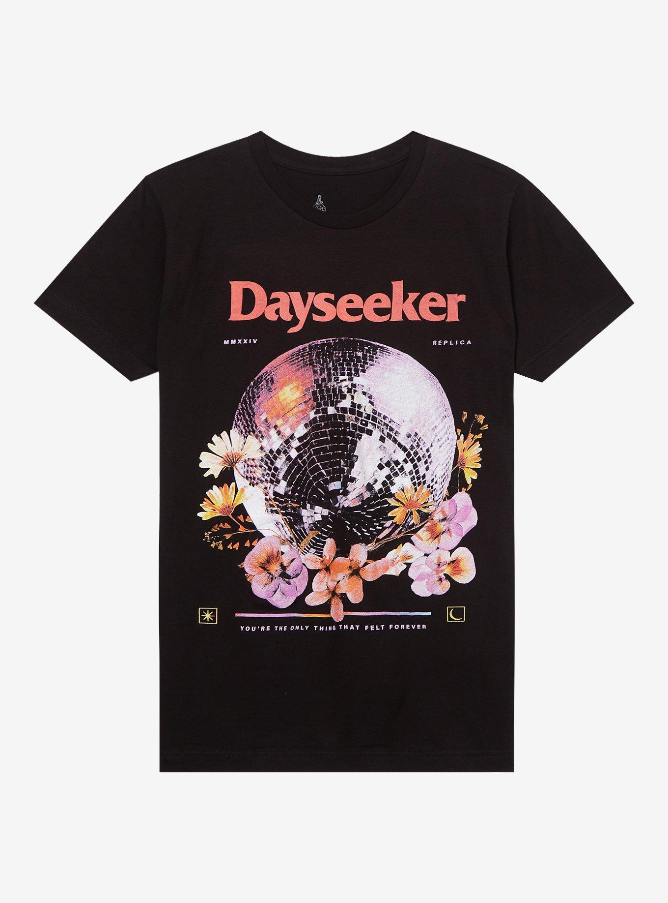 Dayseeker Disco Ball Boyfriend Fit Girls T-Shirt, BLACK, hi-res