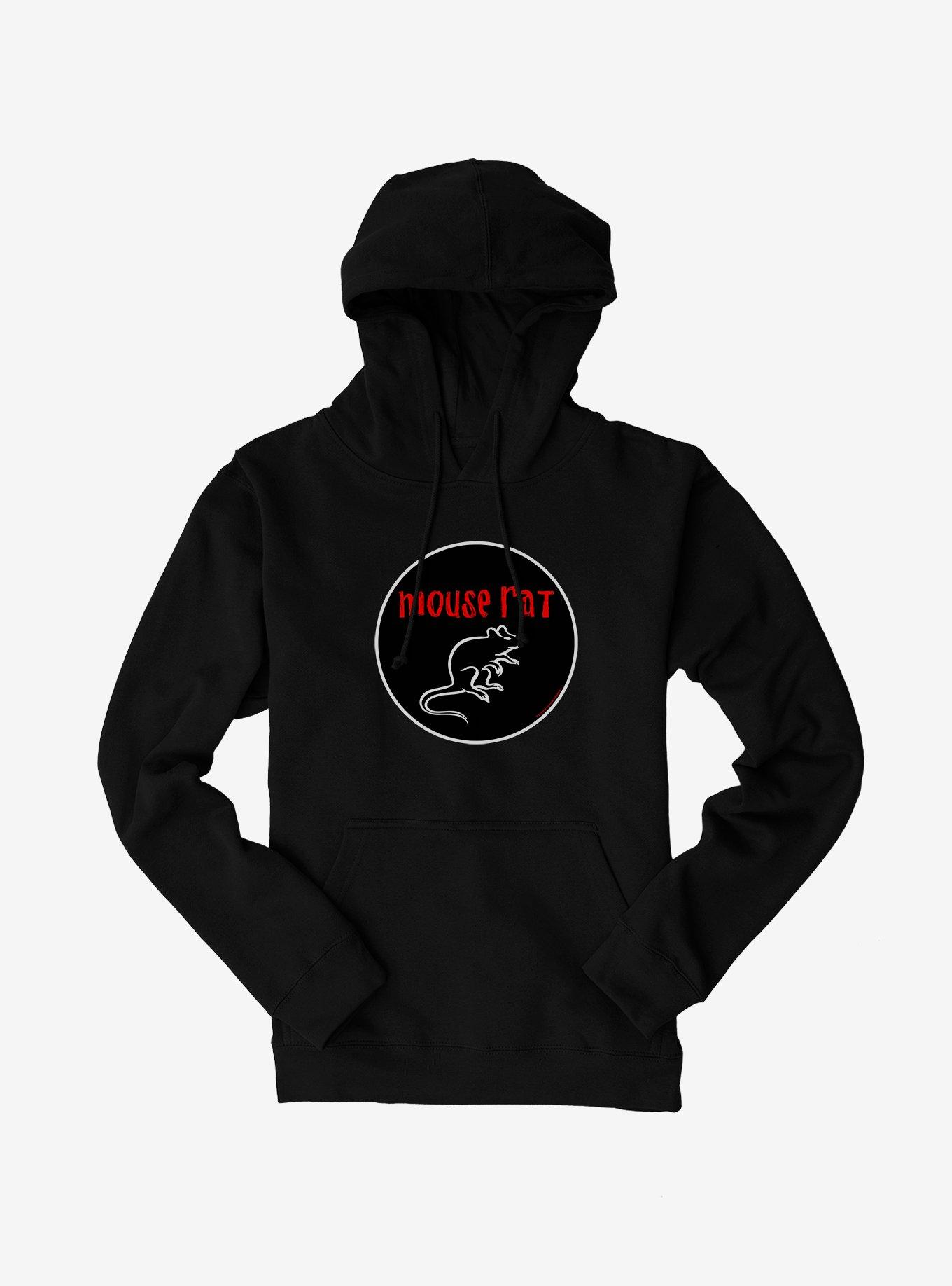 Parks And Recreation Mouse Rat Logo Hoodie, BLACK, hi-res