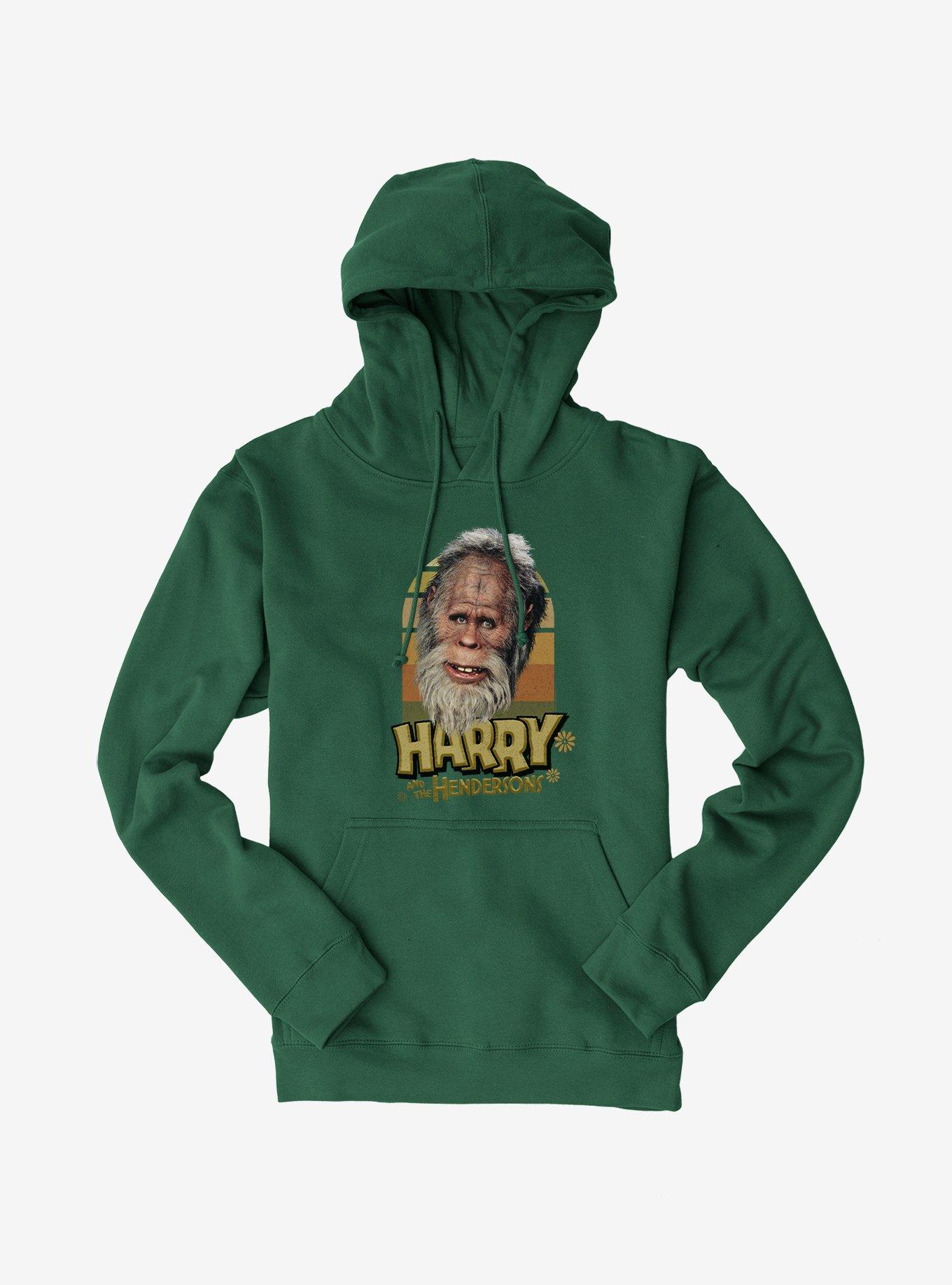 Harry And The Hendersons Retro Portrait Hoodie, FOREST GREEN, hi-res