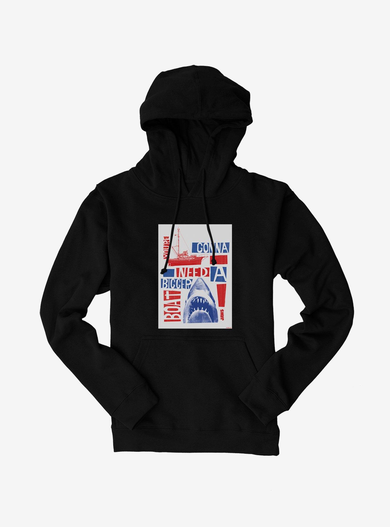 Universal Jaws Bigger Boat Shark Hoodie, , hi-res