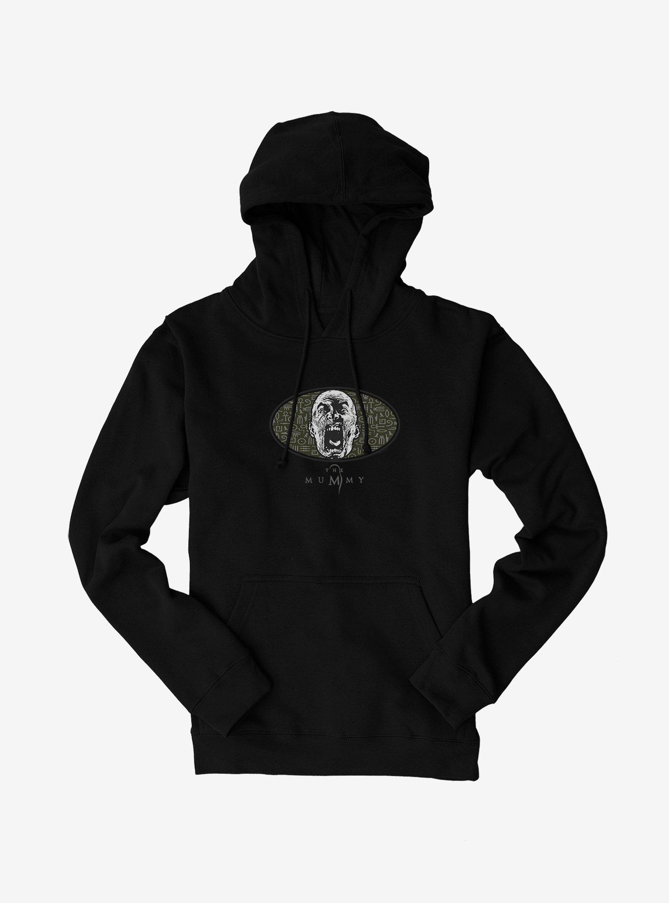 The Mummy Hieroglyph Graphic Hoodie, BLACK, hi-res