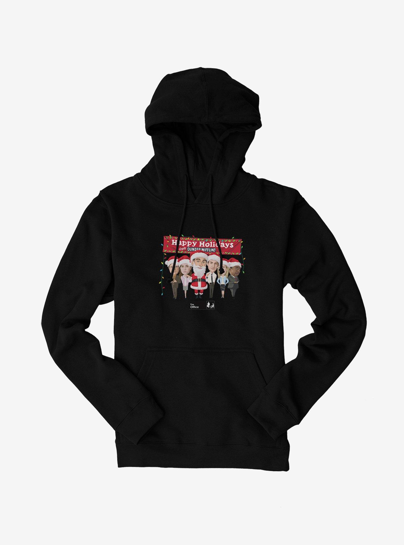 The Office Happy Holidays Hoodie, BLACK, hi-res