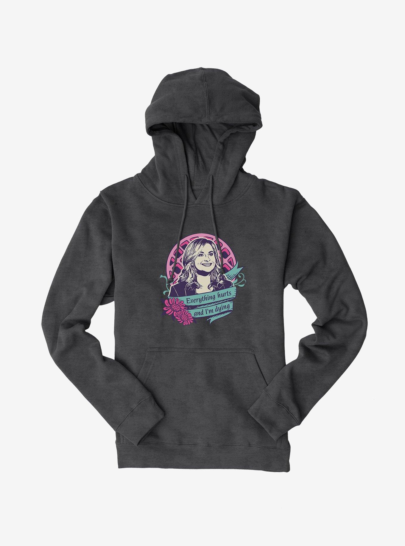 Parks And Recreation Everything Hurts Hoodie, , hi-res