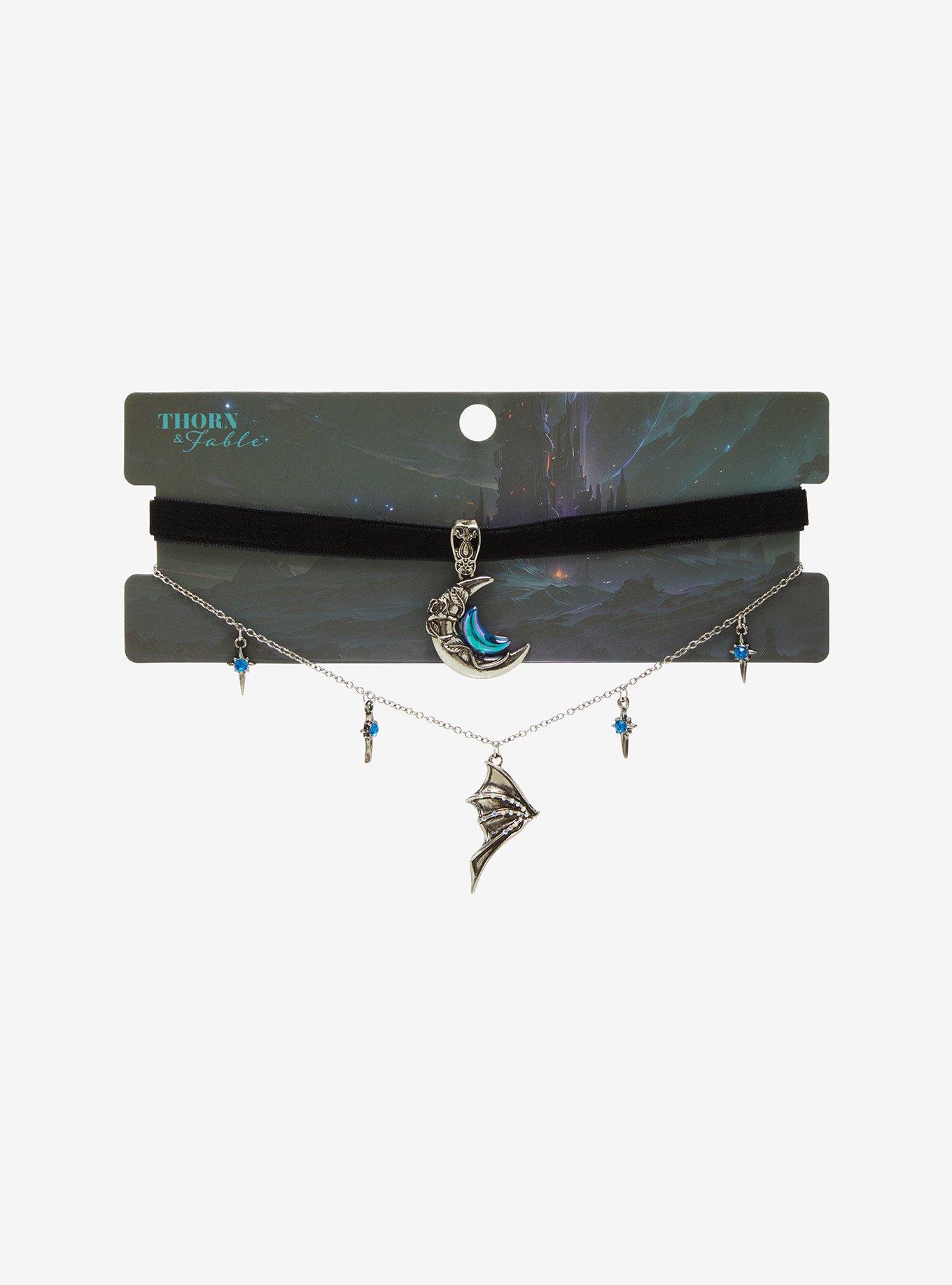 Thorn & Fable Blue Moon Wing Choker Set, , hi-res