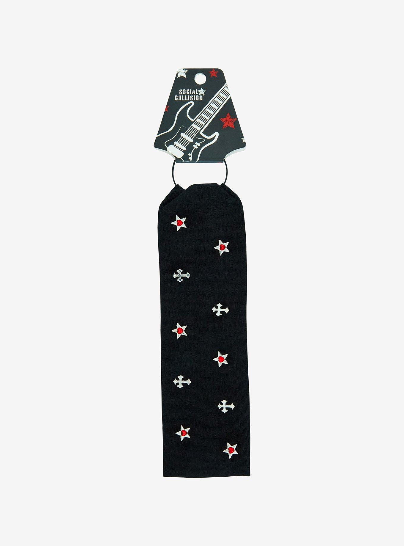 Social Collision Star Cross Stud Stretchy Headband, , hi-res
