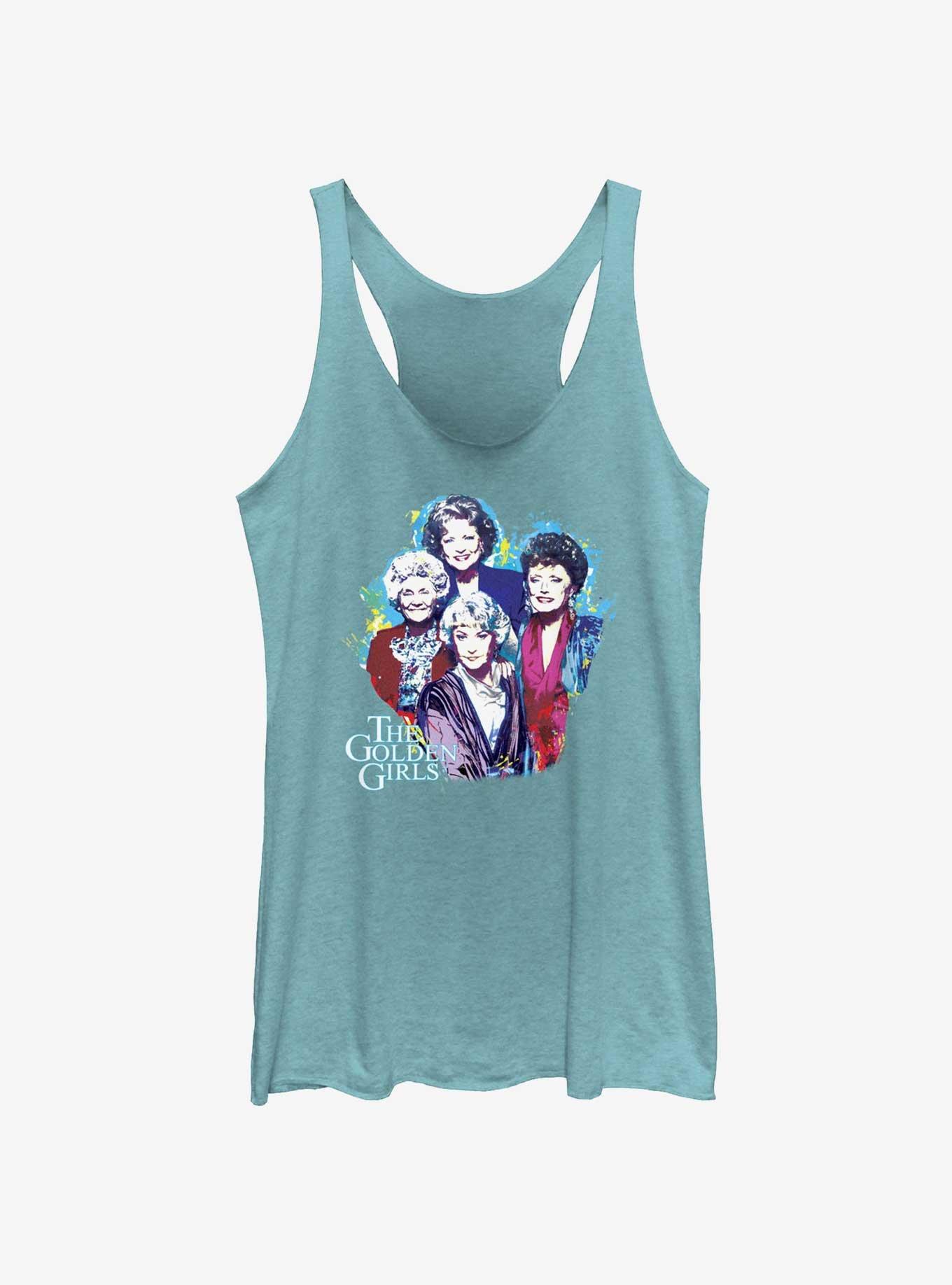 The Golden Girls Painted Portrait Girls Tank, , hi-res
