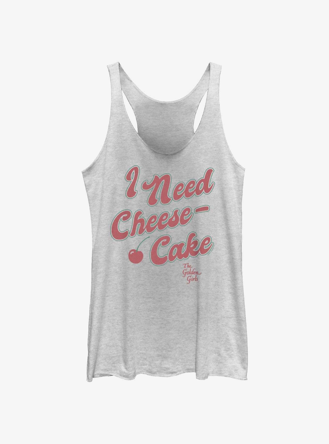 The Golden Girls Need A Cheesecake Girls Tank, WHITE HTR, hi-res