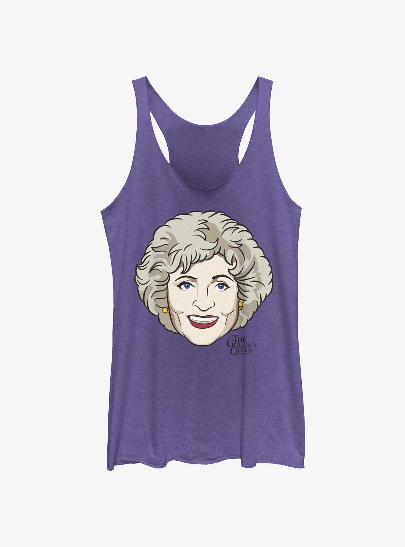 The Golden Girls Rose Big face Girls Tank, PUR HTR, hi-res