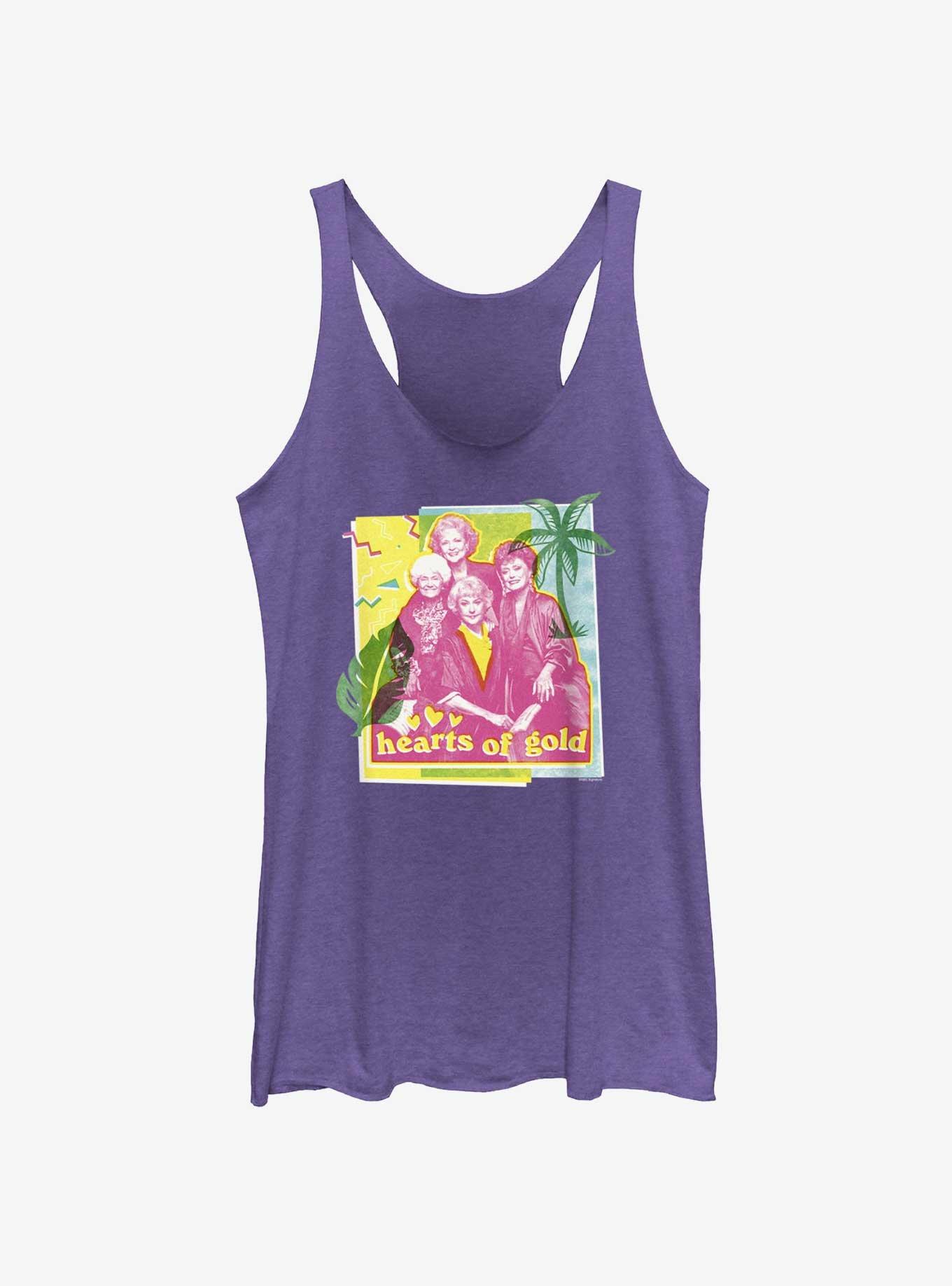 The Golden Girls Hearts Of Gold Girls Tank, PUR HTR, hi-res