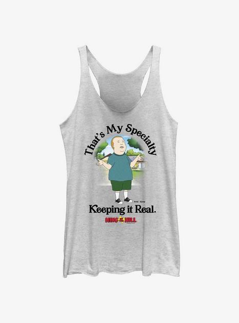 King of the Hill Bobby Keeping It Real Girls Tank - WHITE | Hot Topic