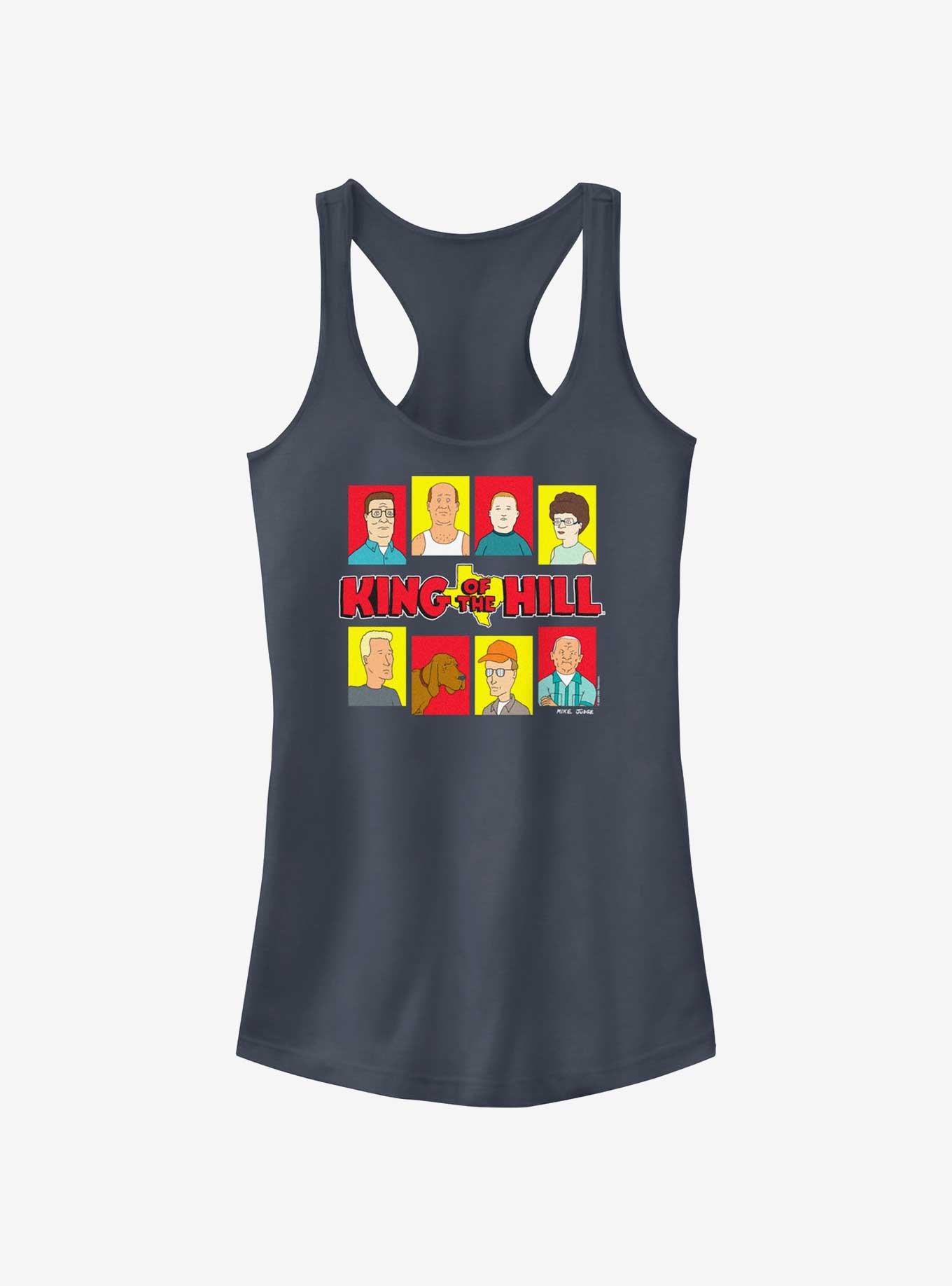 King of the Hill Portraits Girls Tank, INDIGO, hi-res
