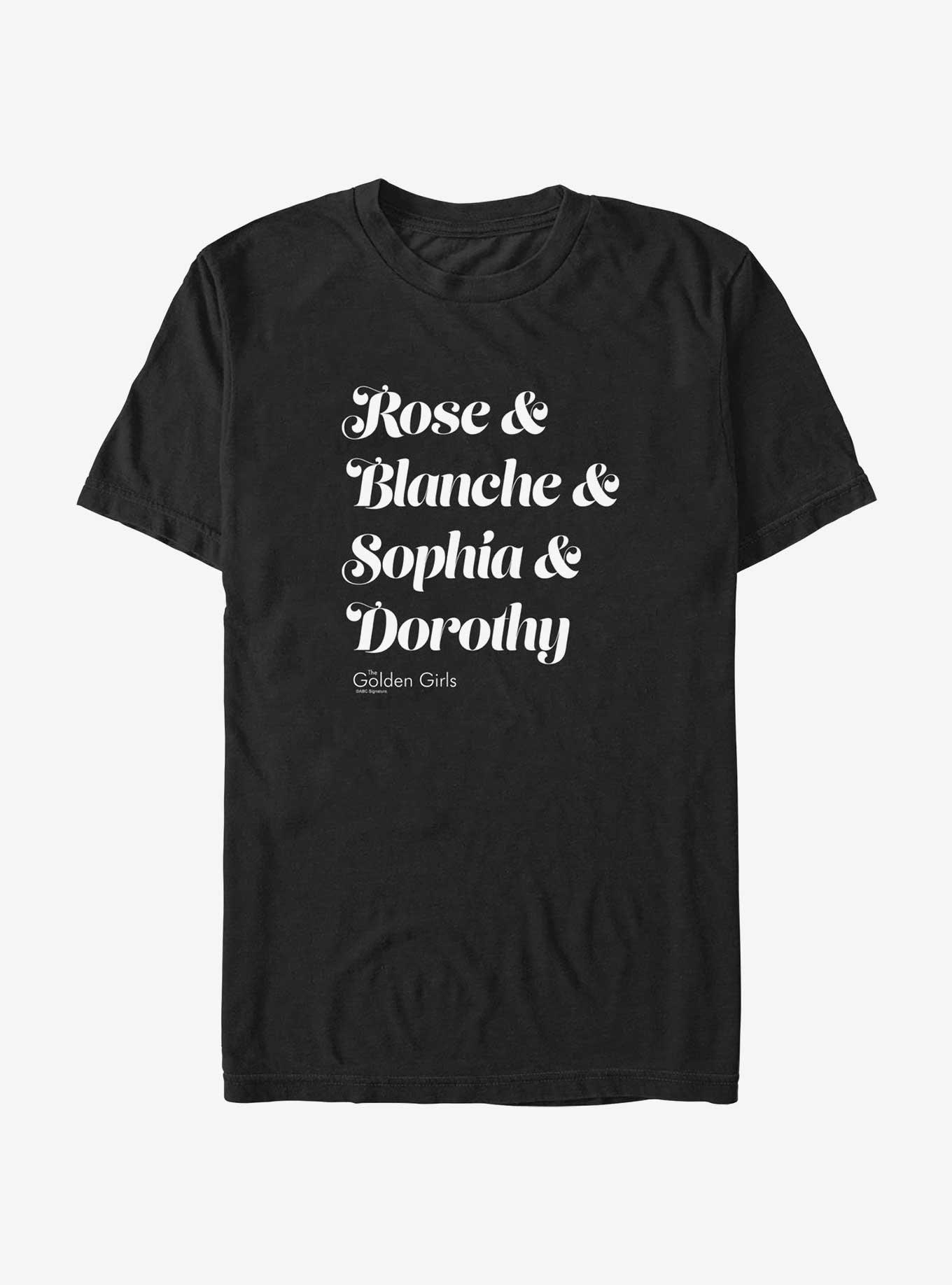 The Golden Girls Name Stack T-Shirt, , hi-res