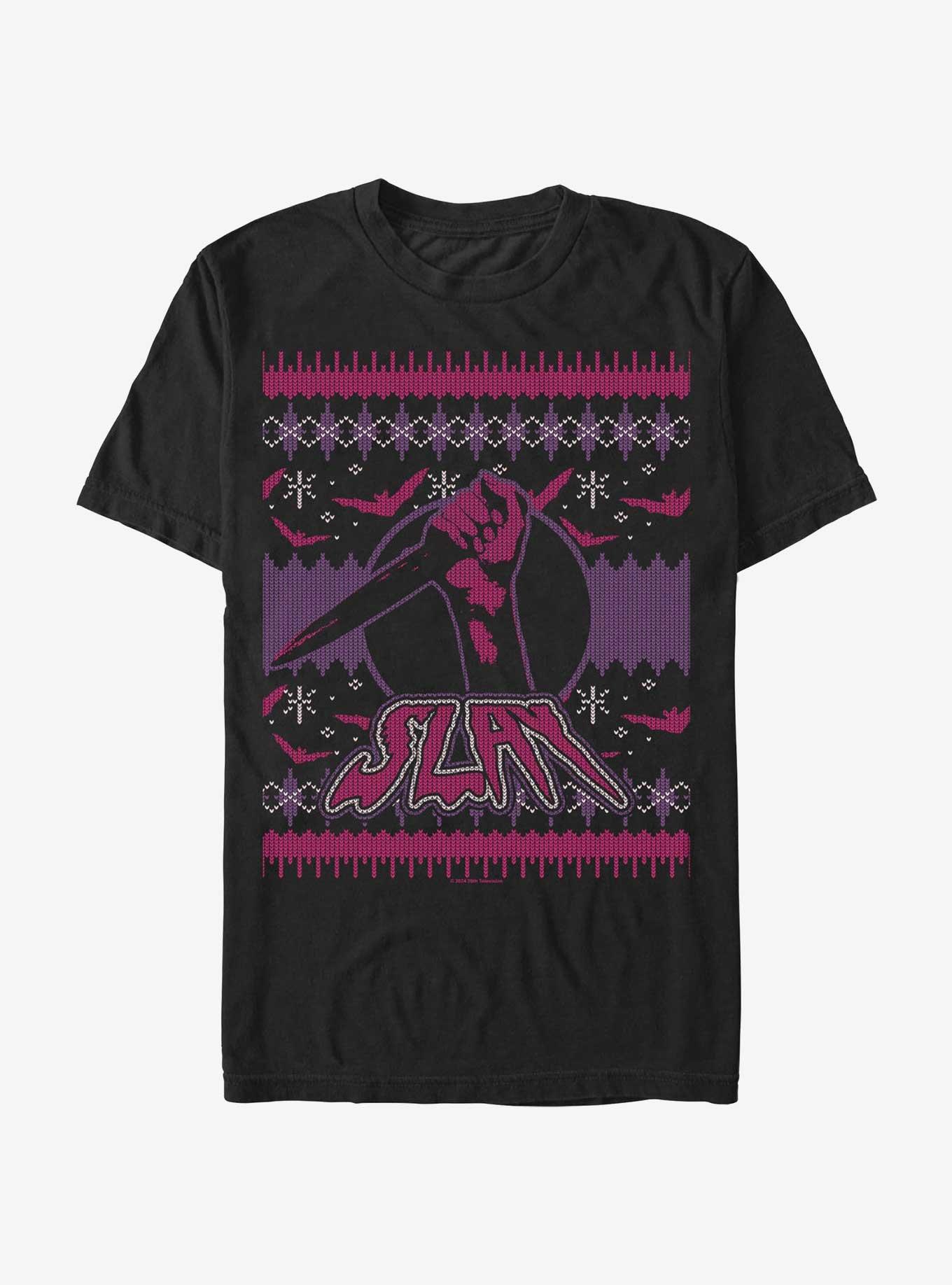 Buffy The Vampire Slayer Slay Ugly Chirstmas T-Shirt, , hi-res