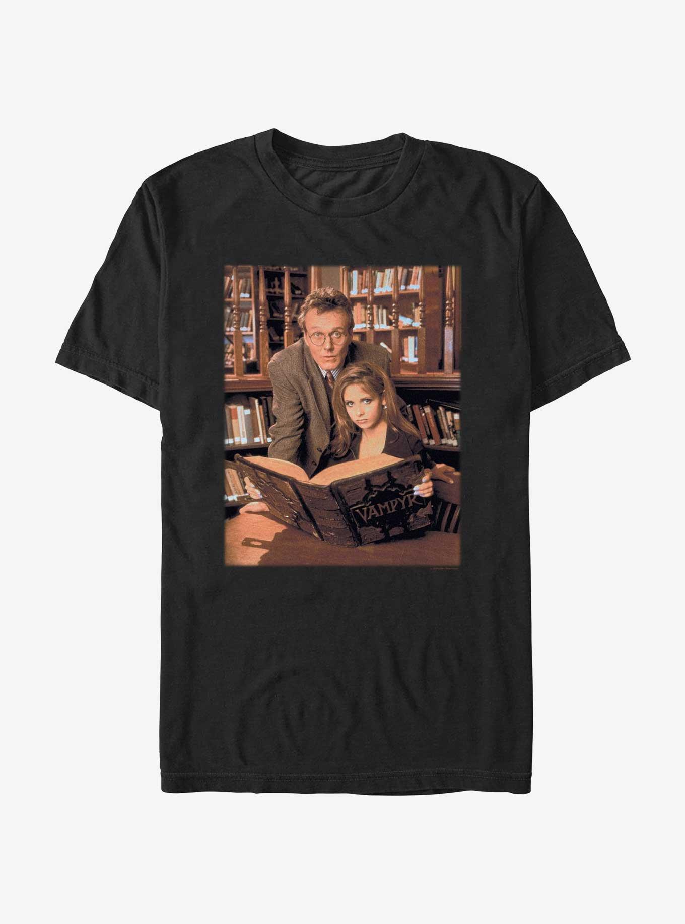 Buffy The Vampire Slayer Buffy Book Portrait T-Shirt, , hi-res