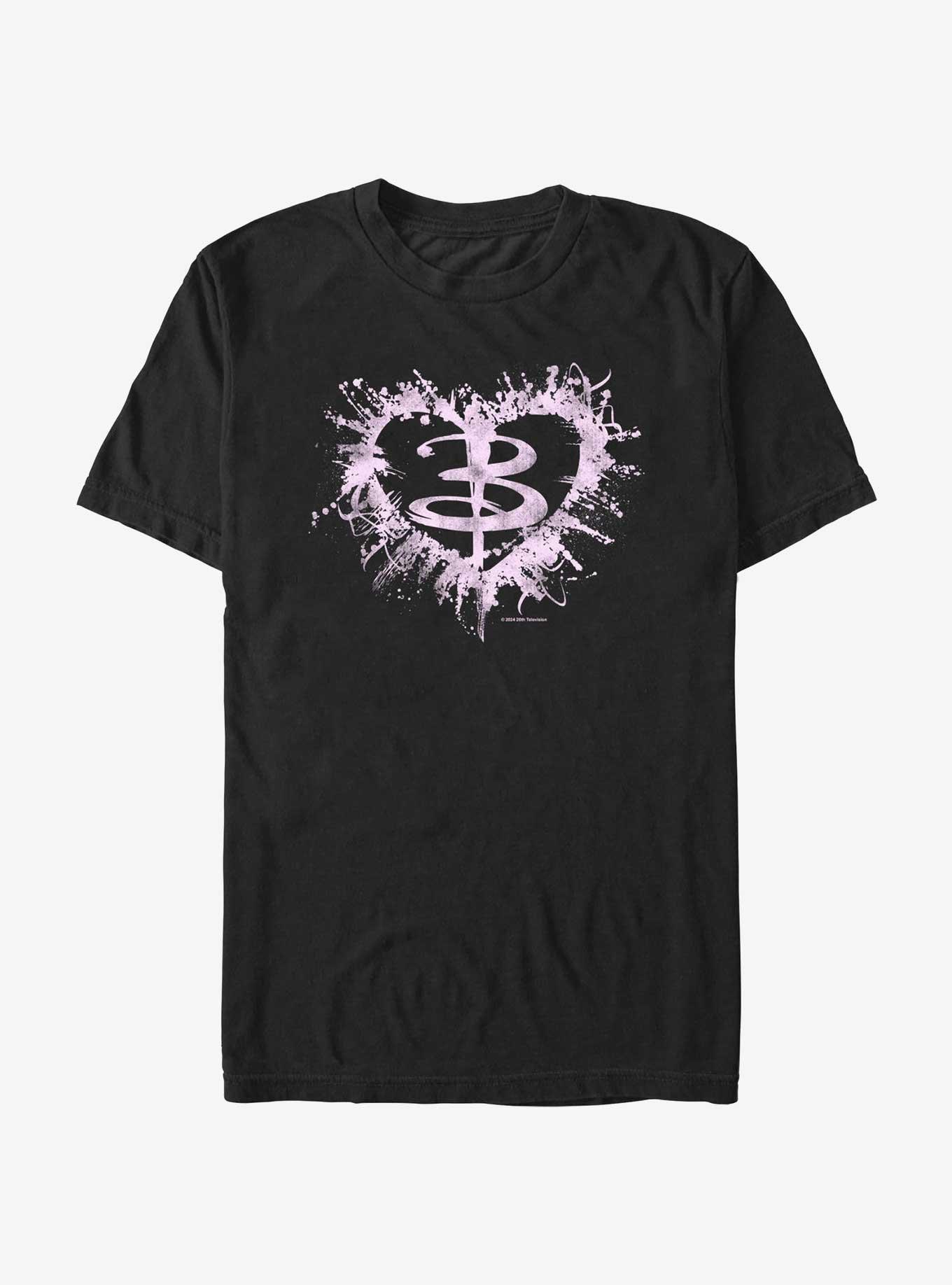 Buffy The Vampire Slayer Buffy Heart Logo T-Shirt, BLACK, hi-res