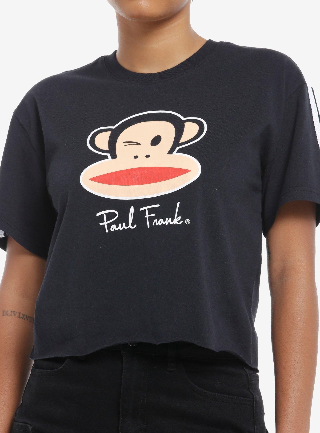 Paul Frank Wink Stripe Girls Crop T-Shirt, , hi-res