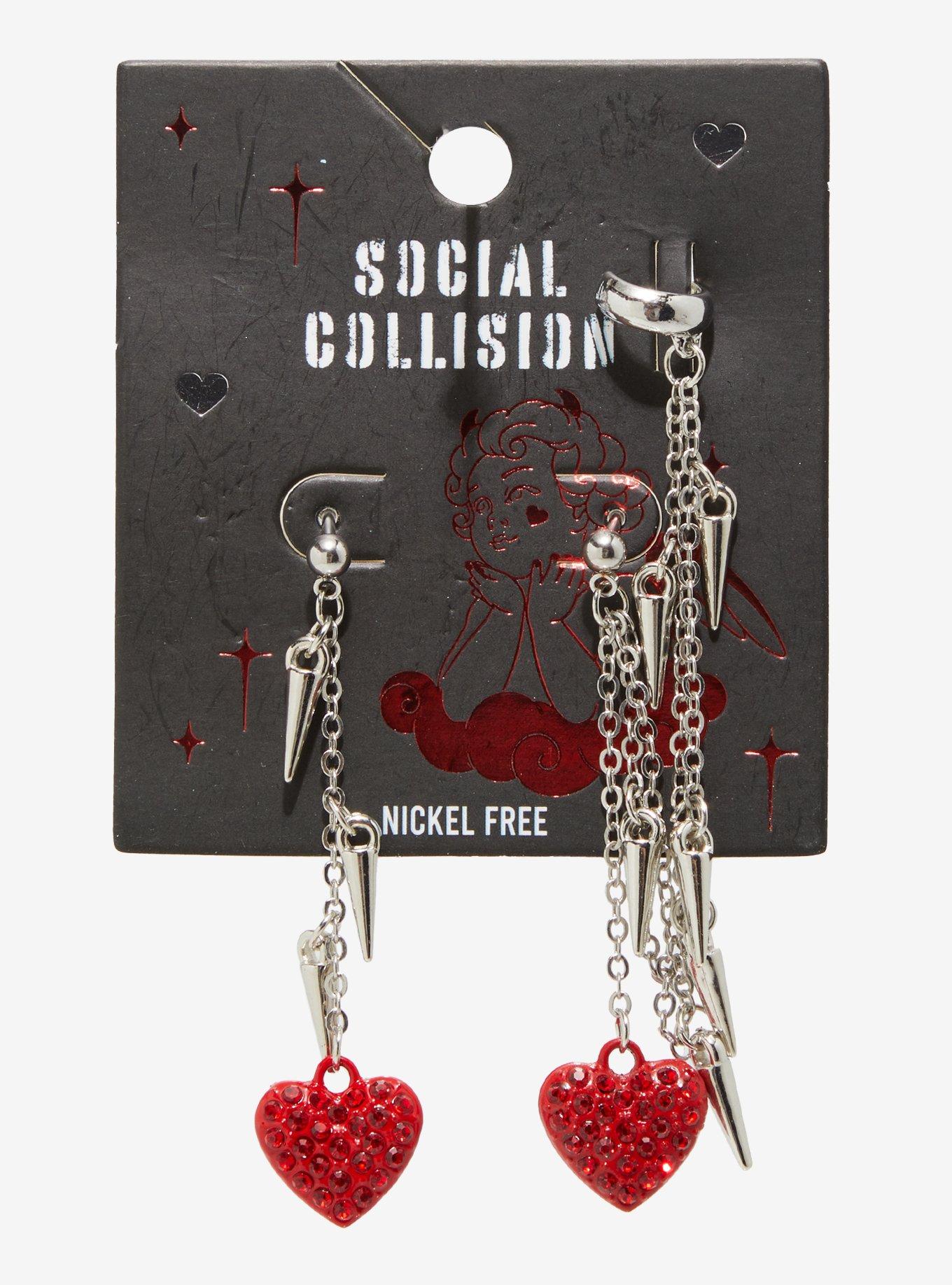 Spike earrings hot topic deals