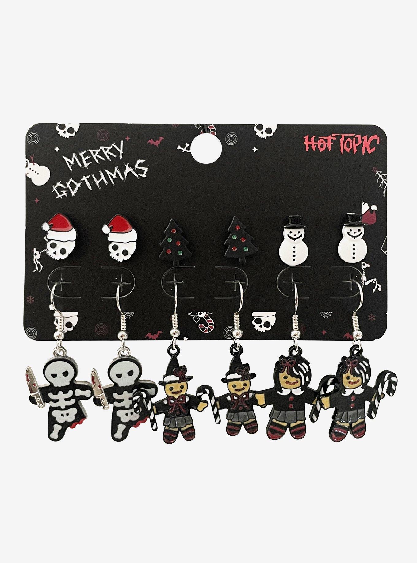 Goth Gingerbread Earring Set, , hi-res