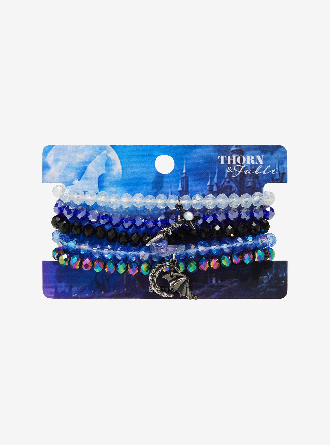 Thorn & Fable Celestial Wings Bead Bracelet Set, , hi-res