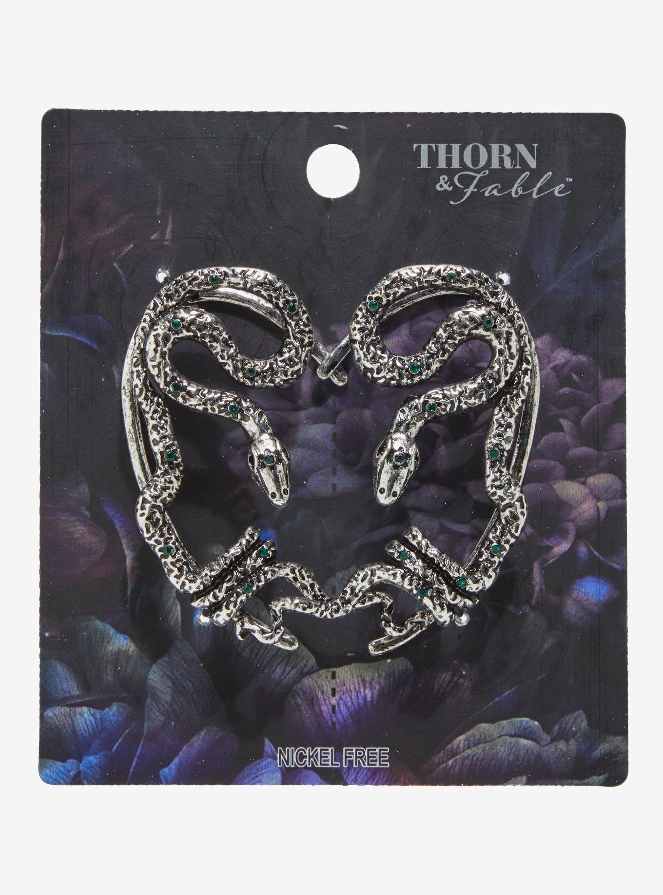 Thorn & Fable Coiled Snake Ear Cuffs, , hi-res