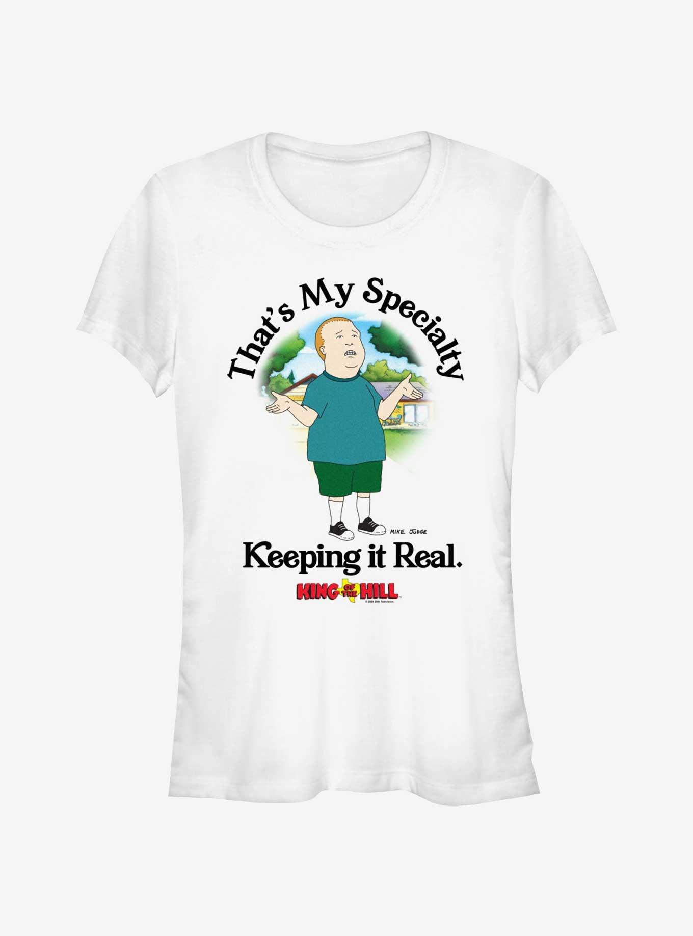 King of the Hill Bobby Keeping It Real Girls T-Shirt, WHITE, hi-res