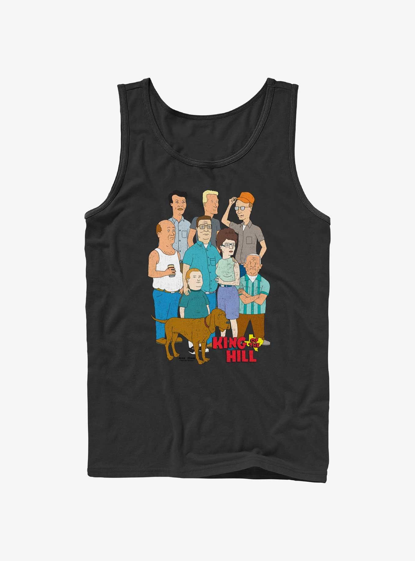 King of the Hill Group Pose Tank, BLACK, hi-res