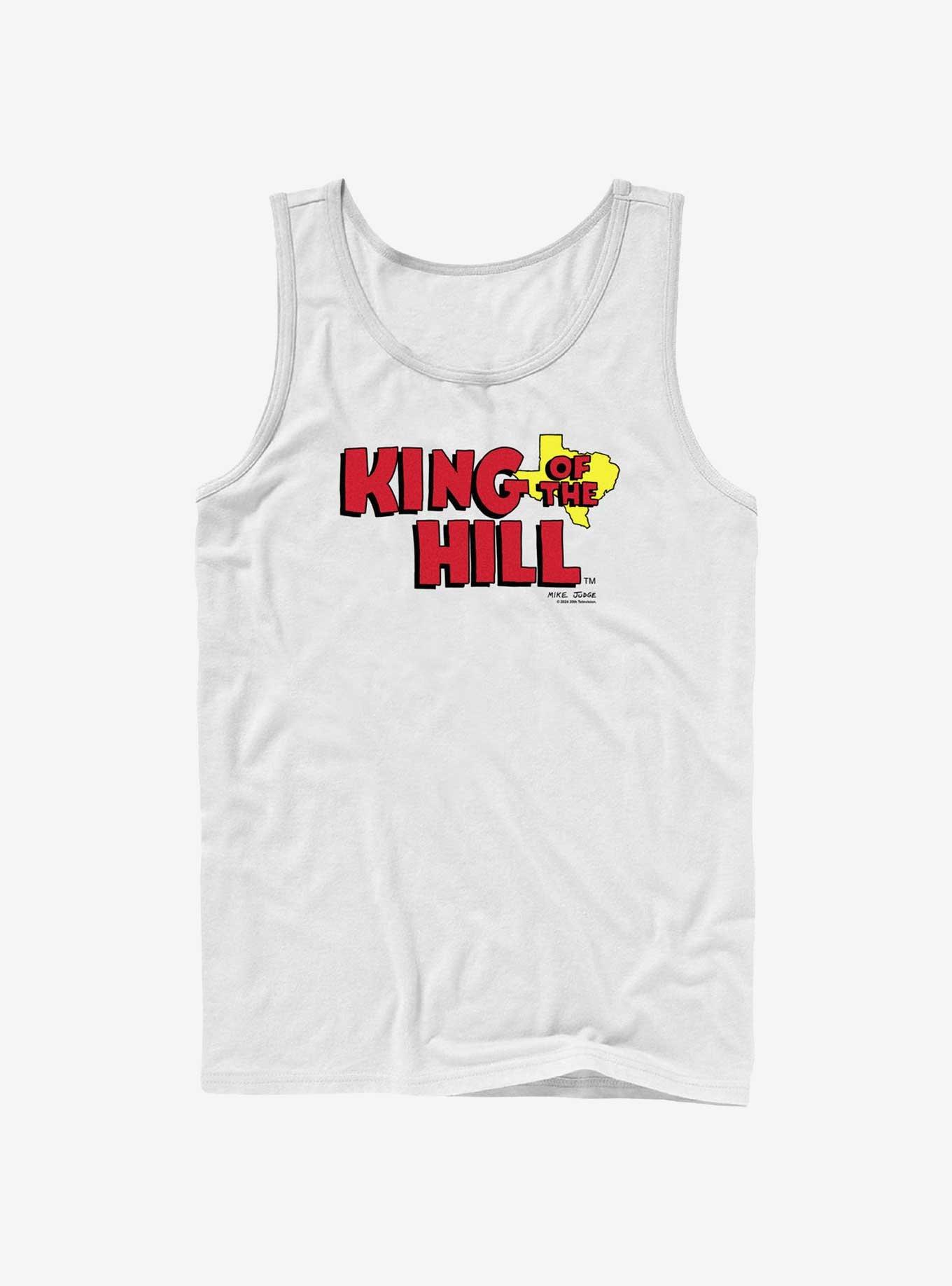 King of the Hill Logo Tank, WHITE, hi-res