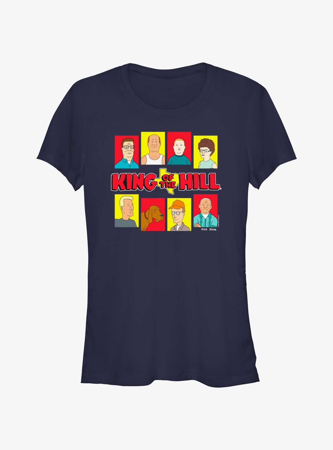 King of the Hill Portraits Girls T-Shirt, NAVY, hi-res