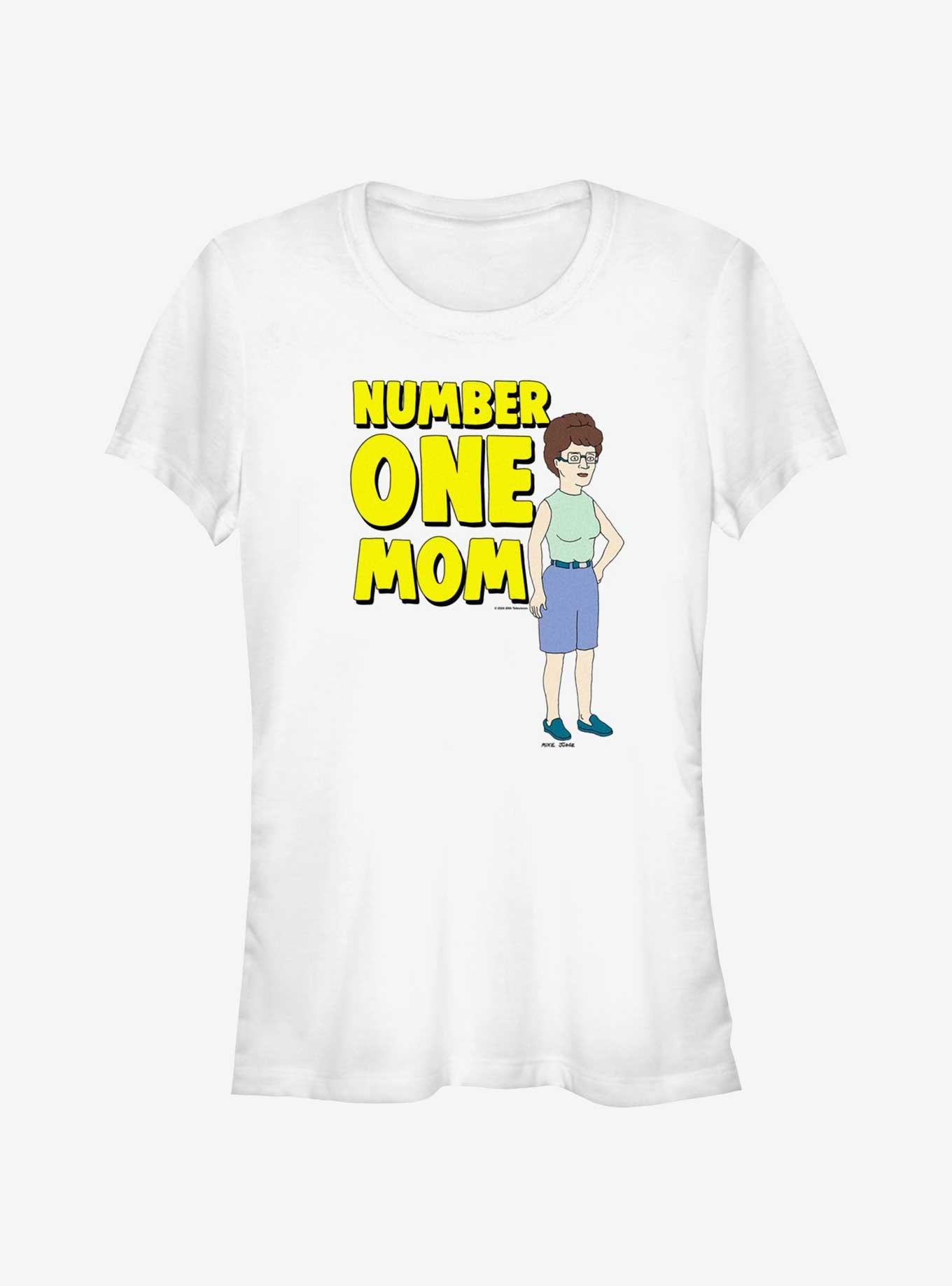 King of the Hill Number One Mom Girls T-Shirt, WHITE, hi-res