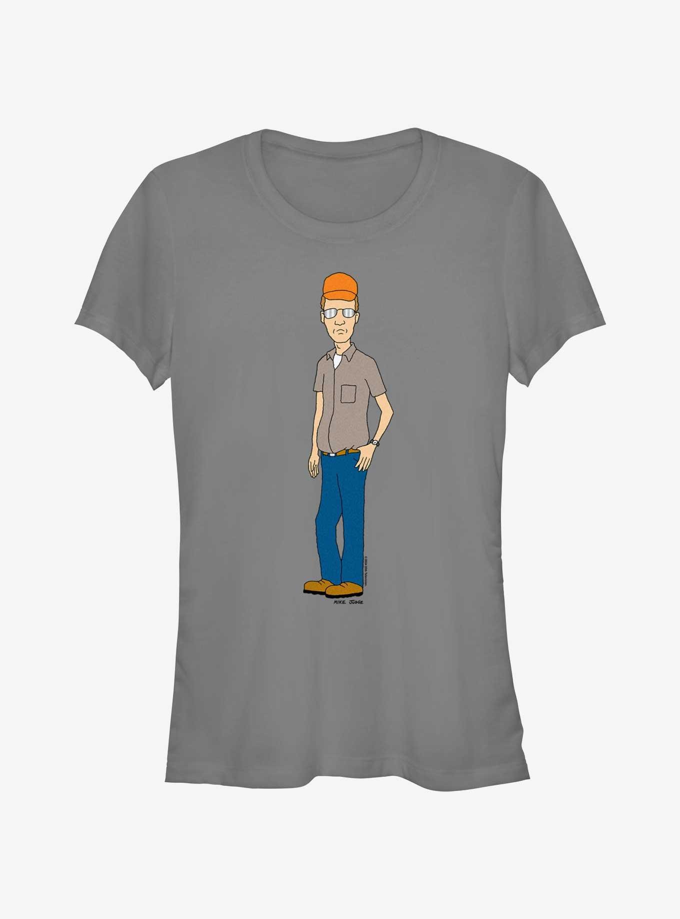 King of the Hill Dale Pose Girls T-Shirt, CHARCOAL, hi-res
