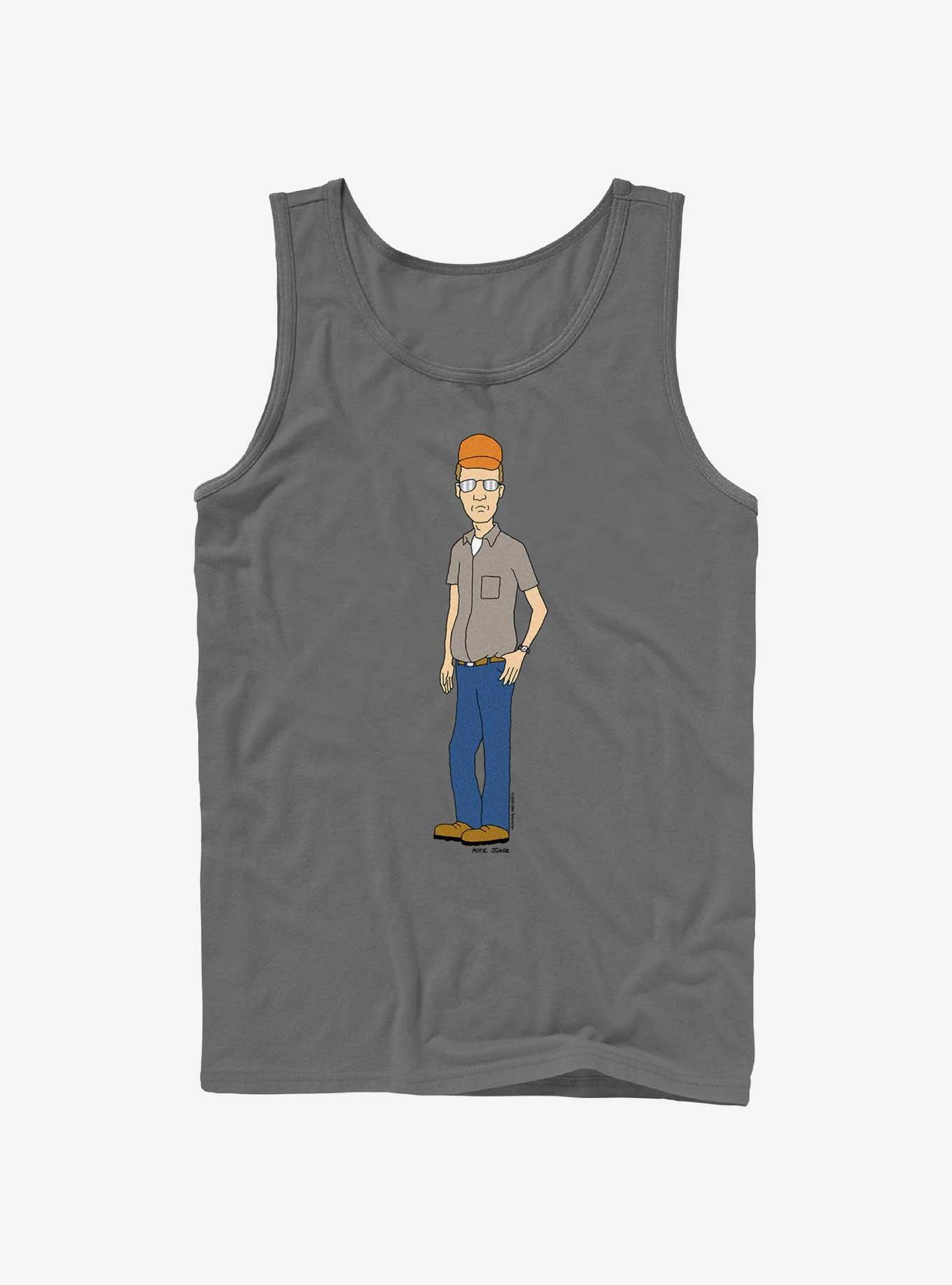 King of the Hill Dale Pose Tank, CHARCOAL, hi-res