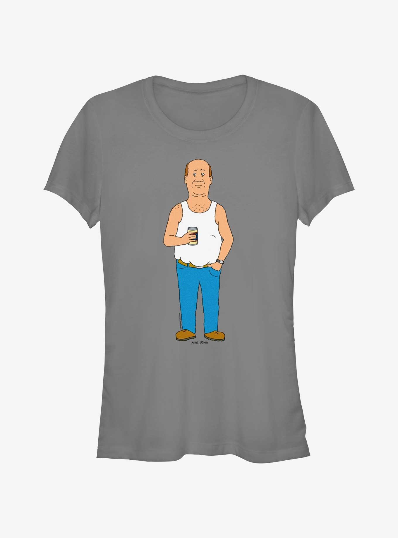 King of the Hill Bill Pose Girls T-Shirt, CHARCOAL, hi-res