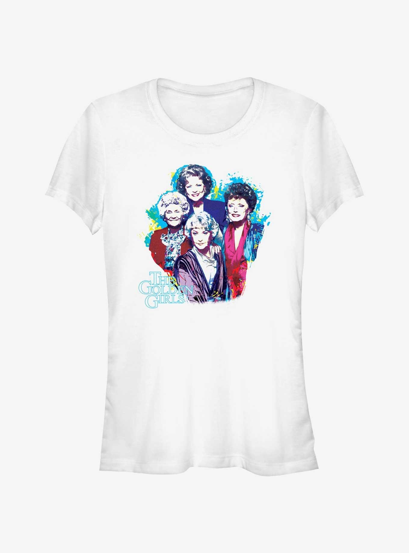 The Golden Girls Painted Portrait Girls T-Shirt, , hi-res